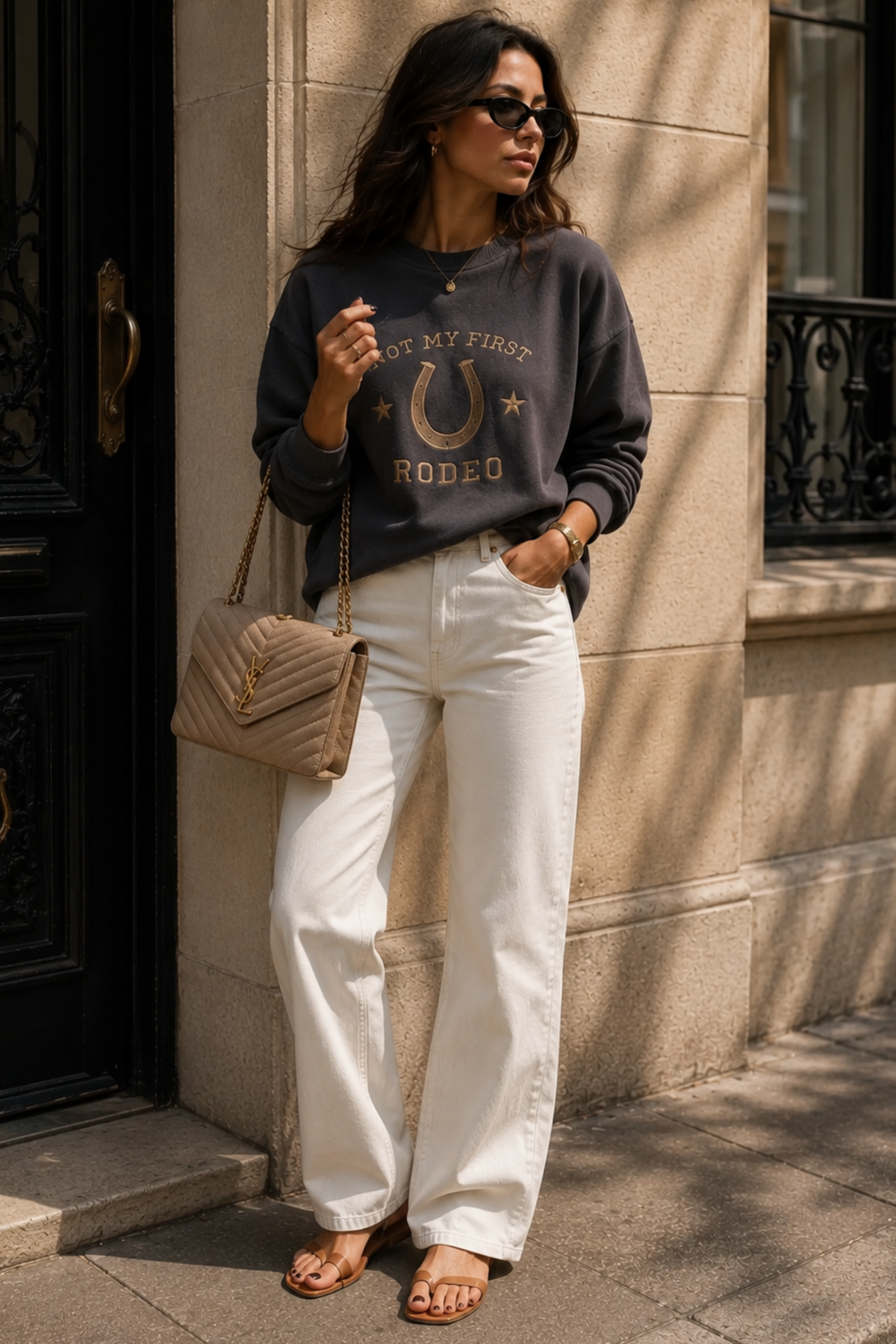 Not My First Rodeo Embroidered Sweatshirt