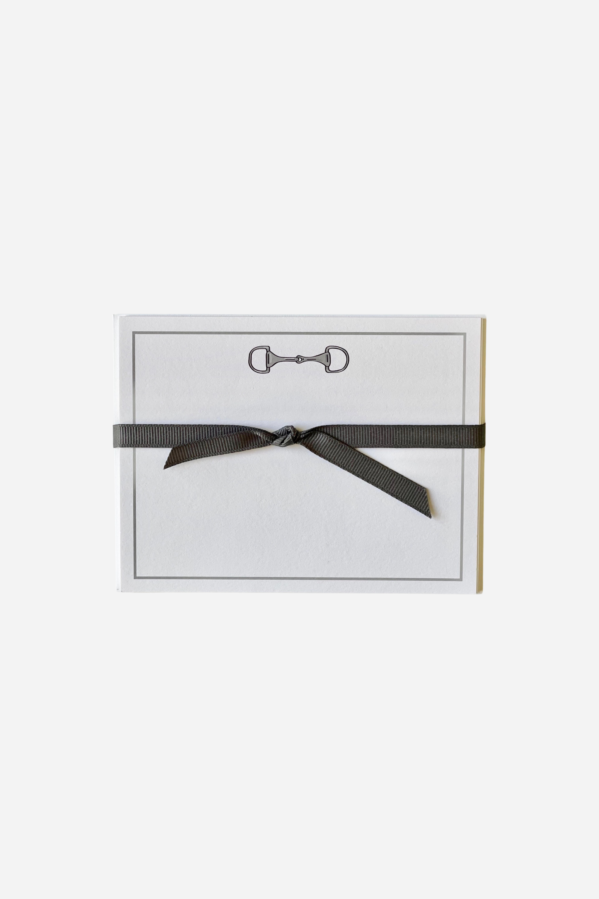 georgetown paperie stylish equestrian horsebit snaffle stationery card set