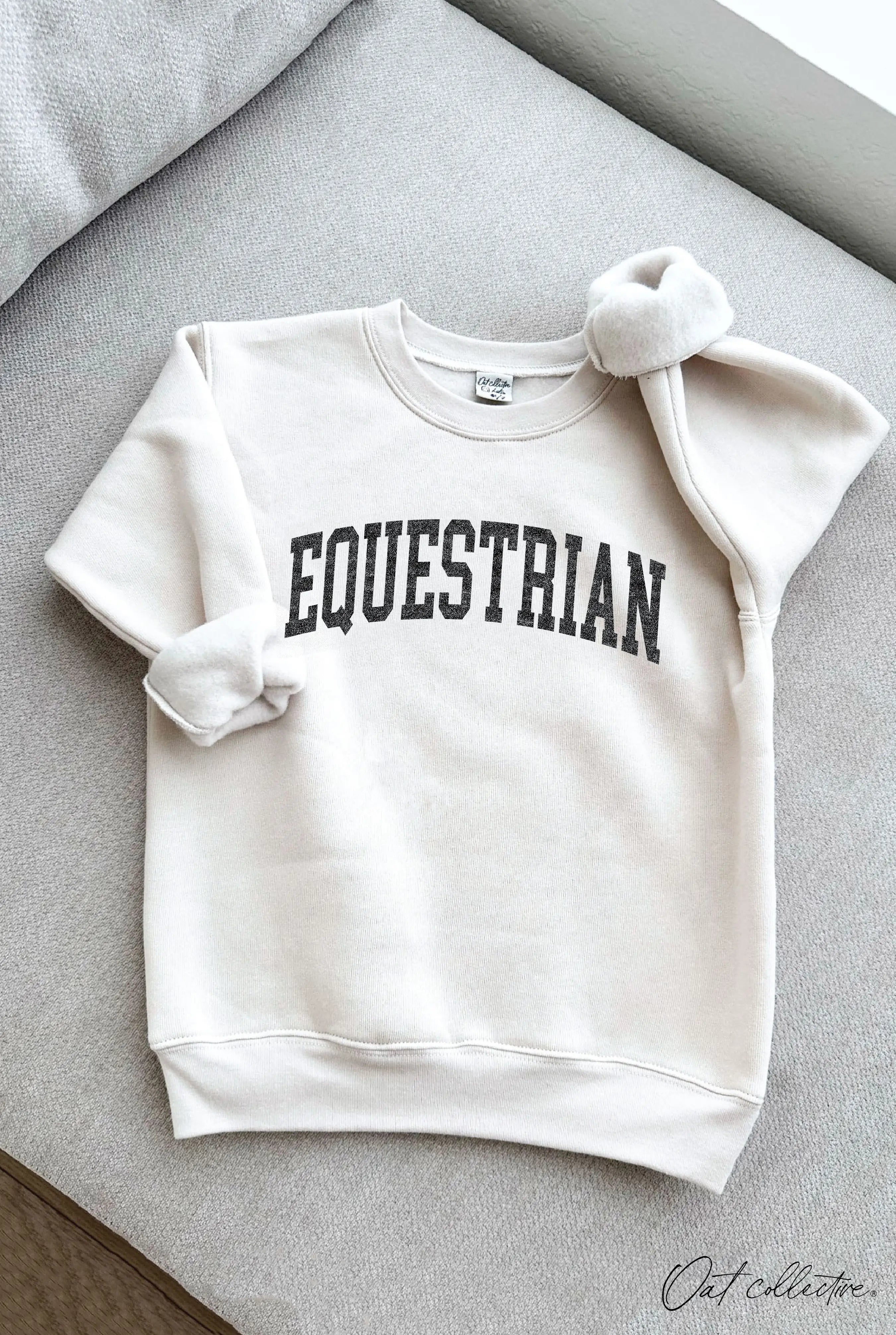 Equestrian Youth Sweatshirt - Heather Dust