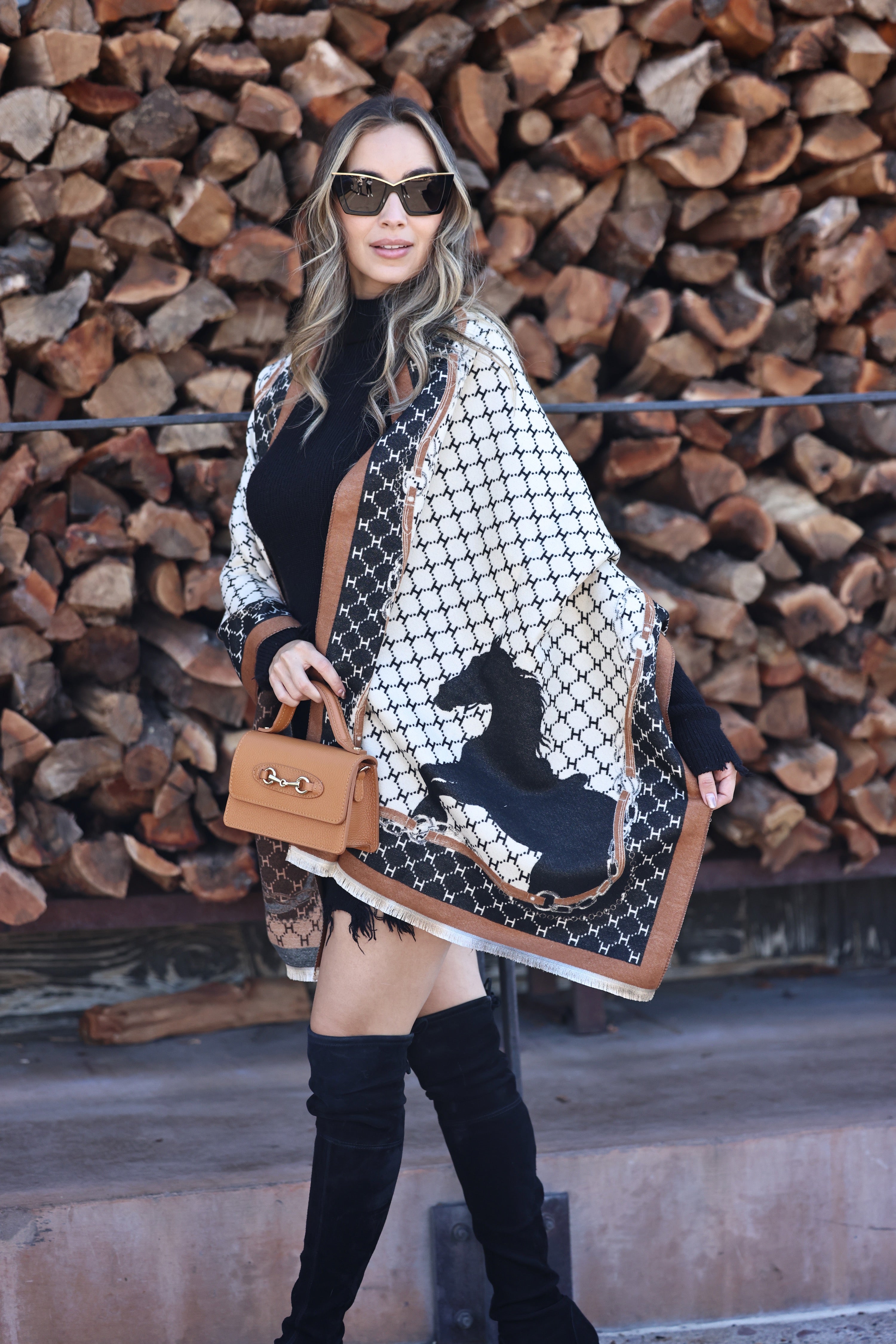 aliexpress stylish equestrian tori scarf camel