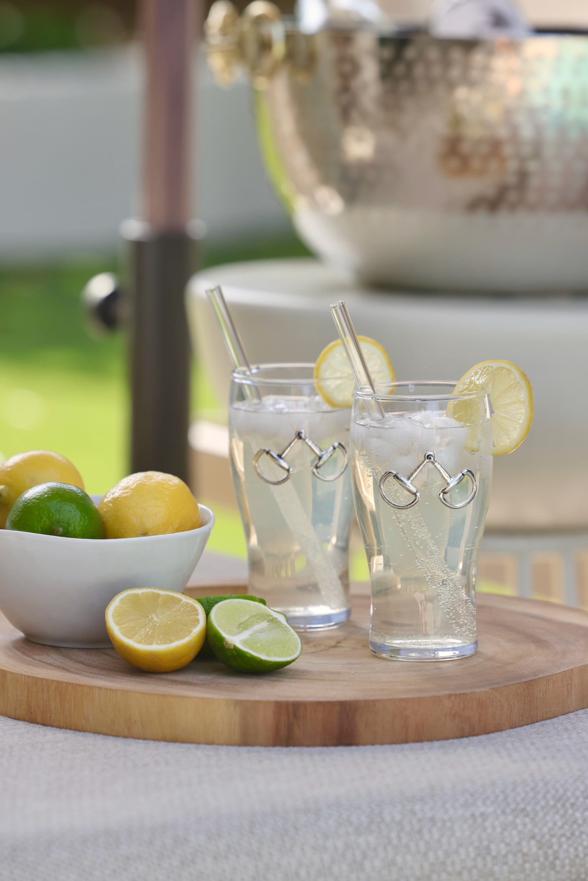 arthur court stylish equestrian aiden pint glass set