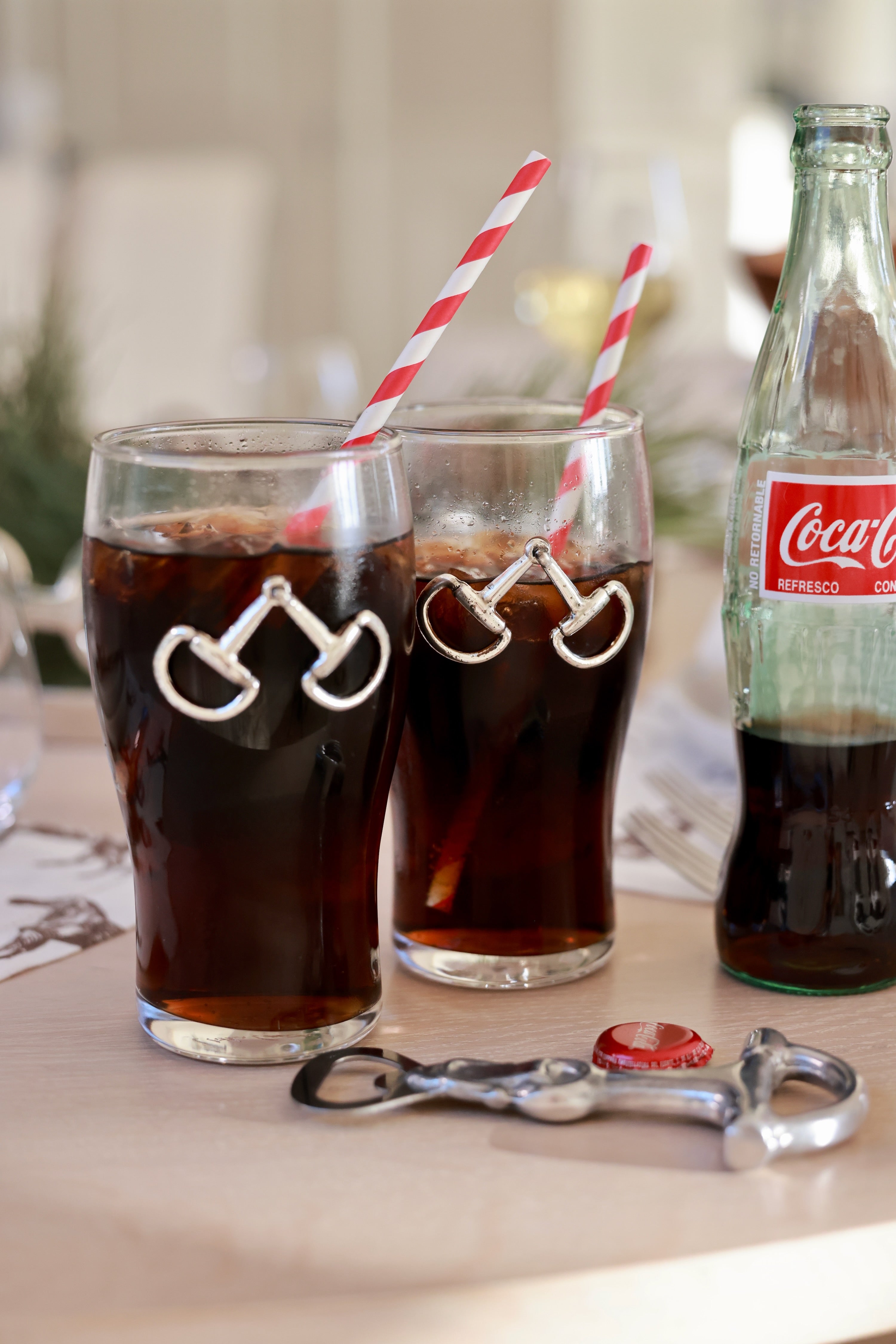 arthur court stylish equestrian aiden pint glass set