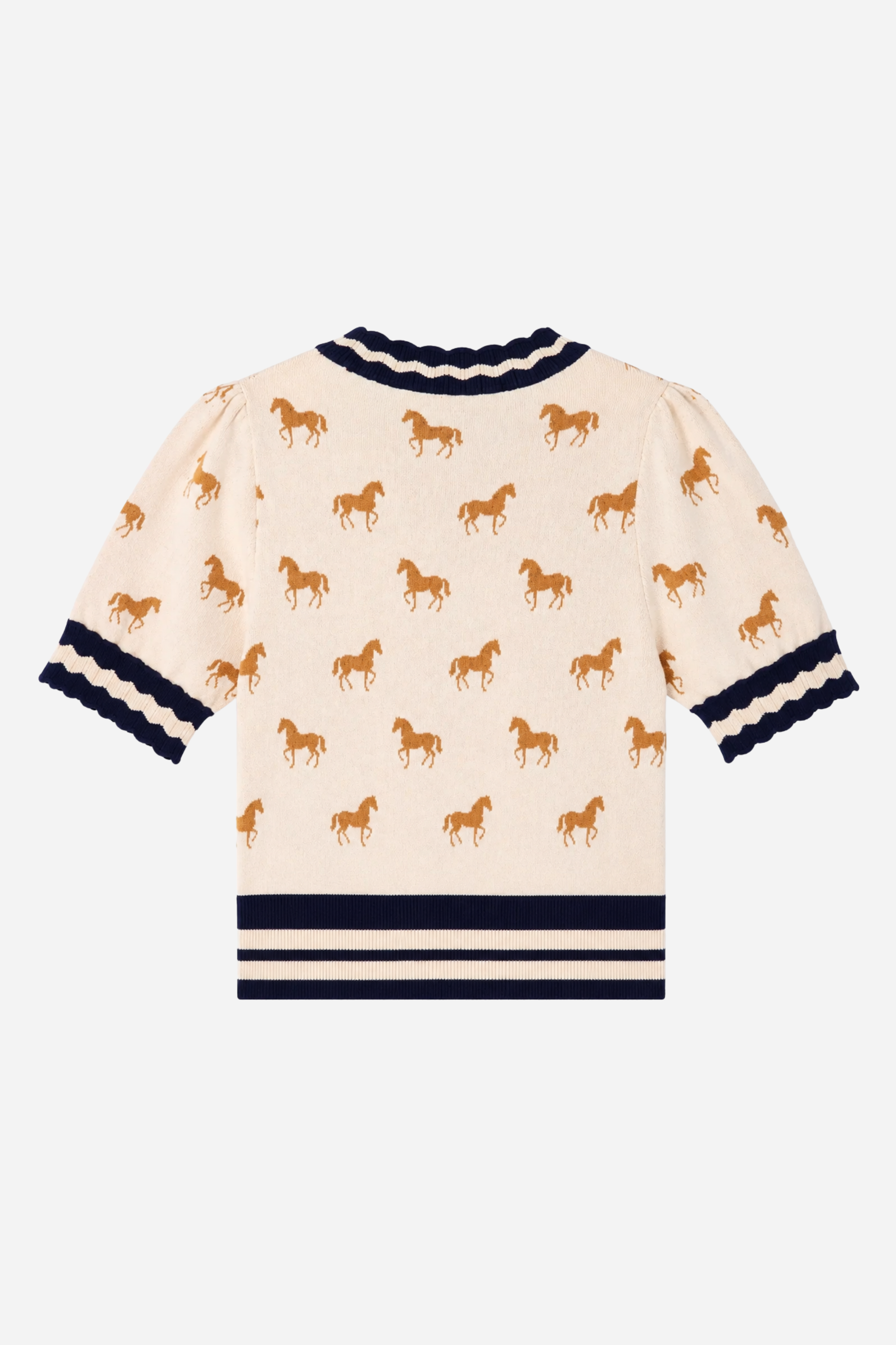 Alessi Horse Short-Sleeve Cardigan
