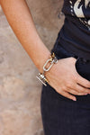atelier stylish equestrian aries double chain bracelet