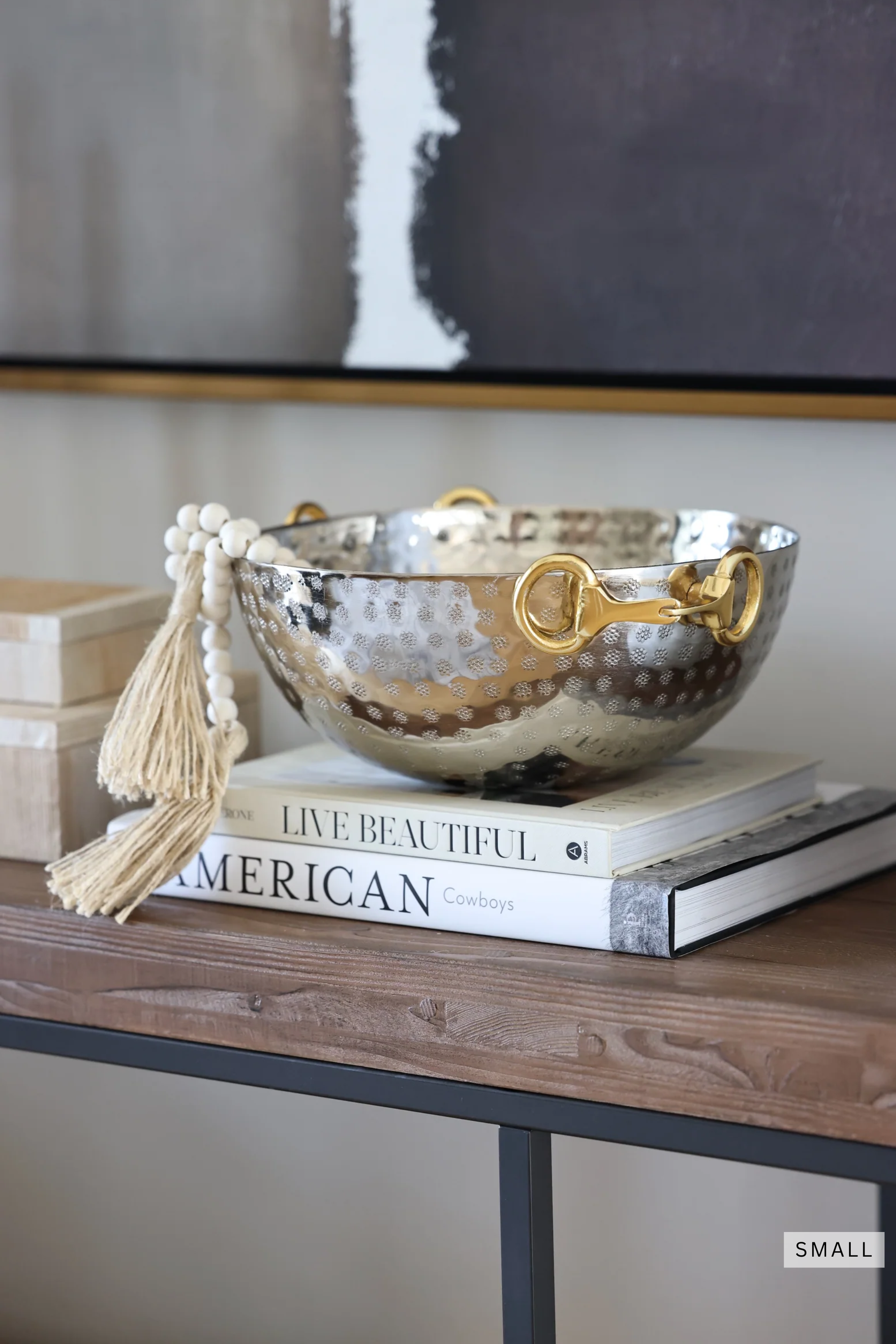 go home ltd. stylish equestrian astoria snaffle bit serving bowl set small