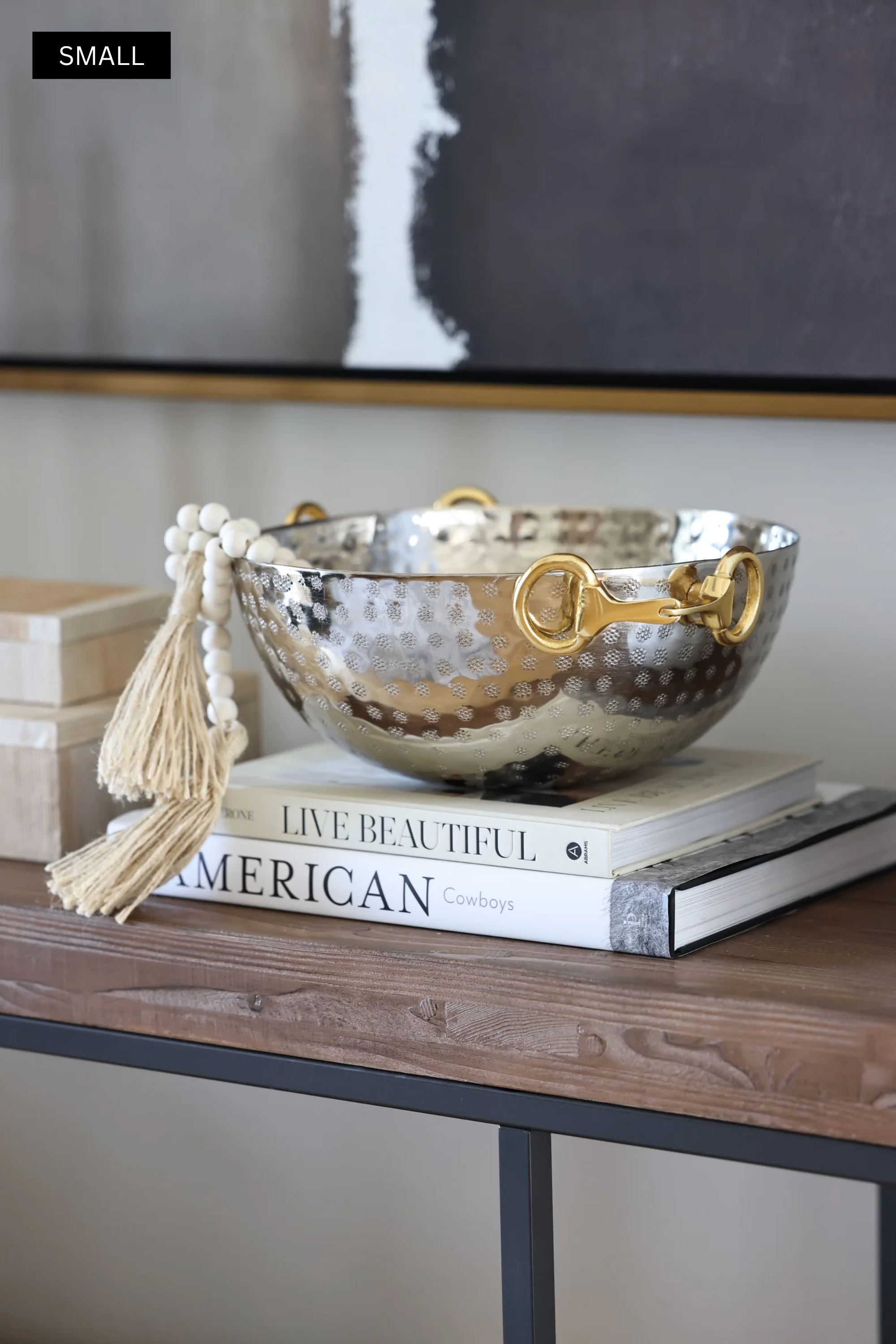 go home ltd. stylish equestrian astoria snaffle bit serving bowl set small
