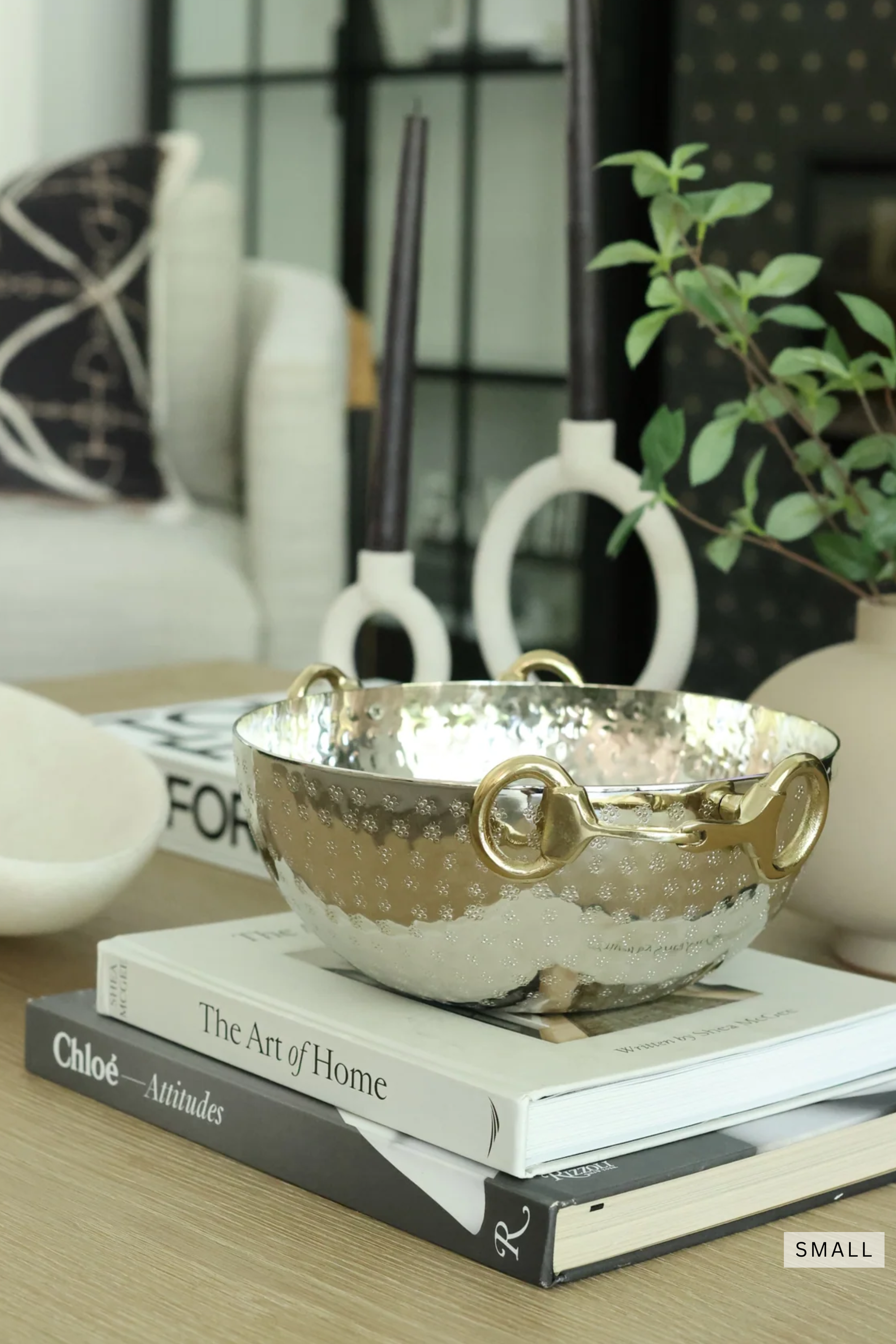 go home ltd. stylish equestrian astoria snaffle bit serving bowl set small