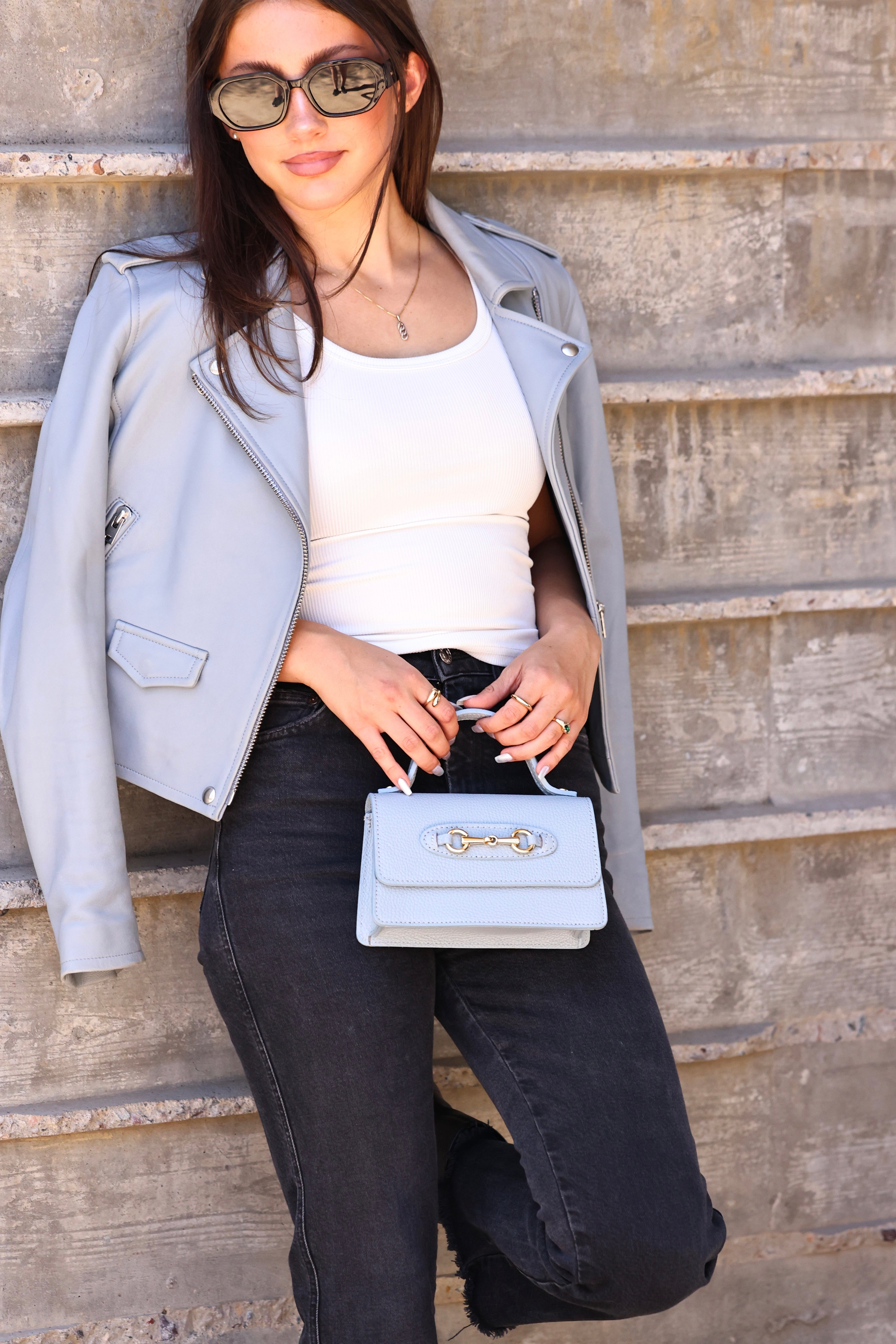 modarno stylish equestrian ava bag top handle horse bit