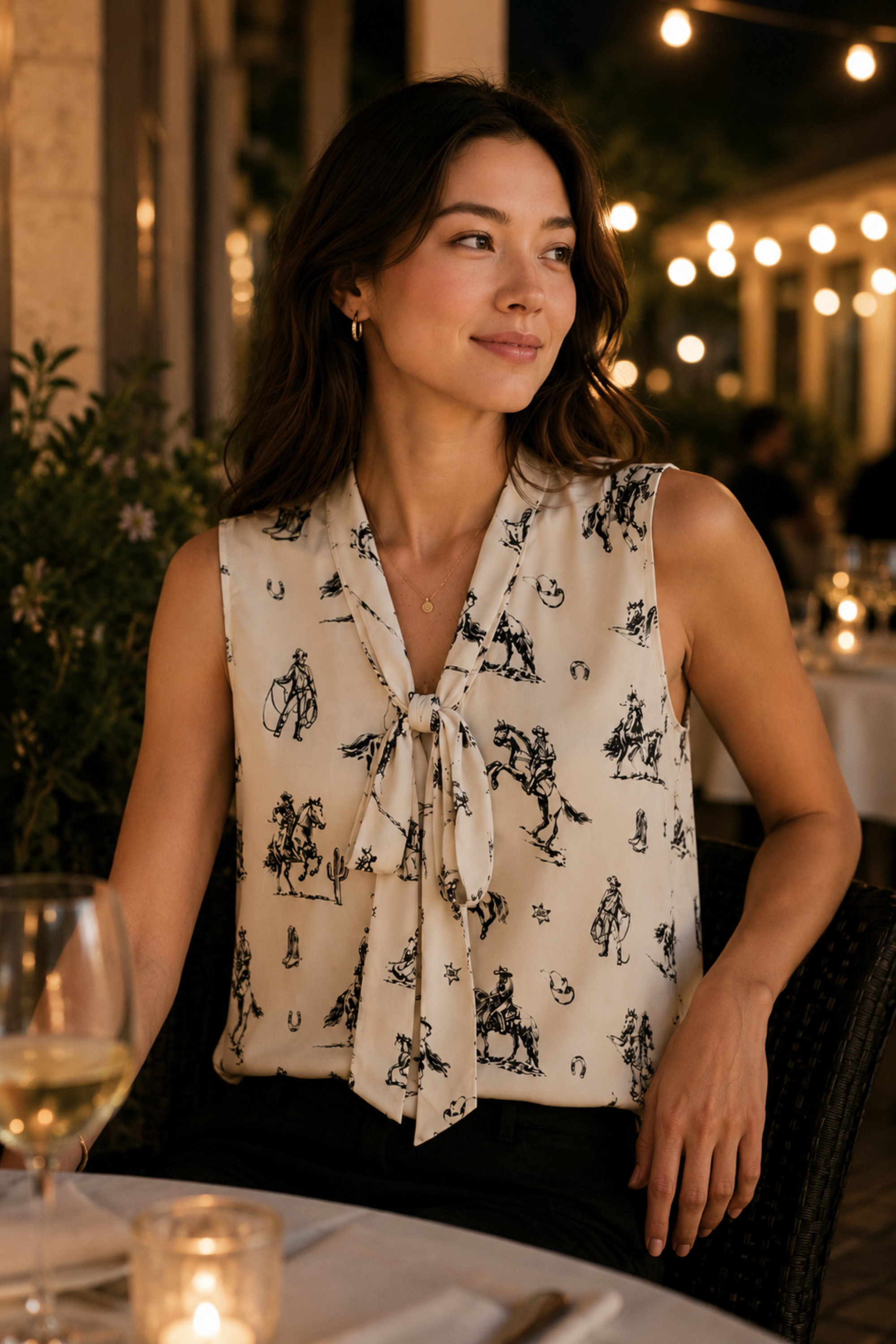 Bailey Western Sleeveless Top