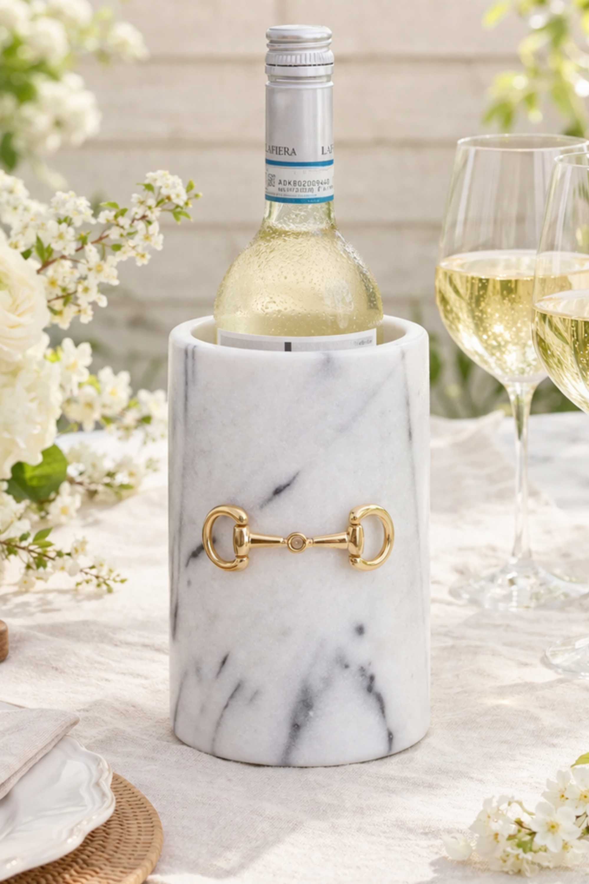 Bit Marble Cylinder - White