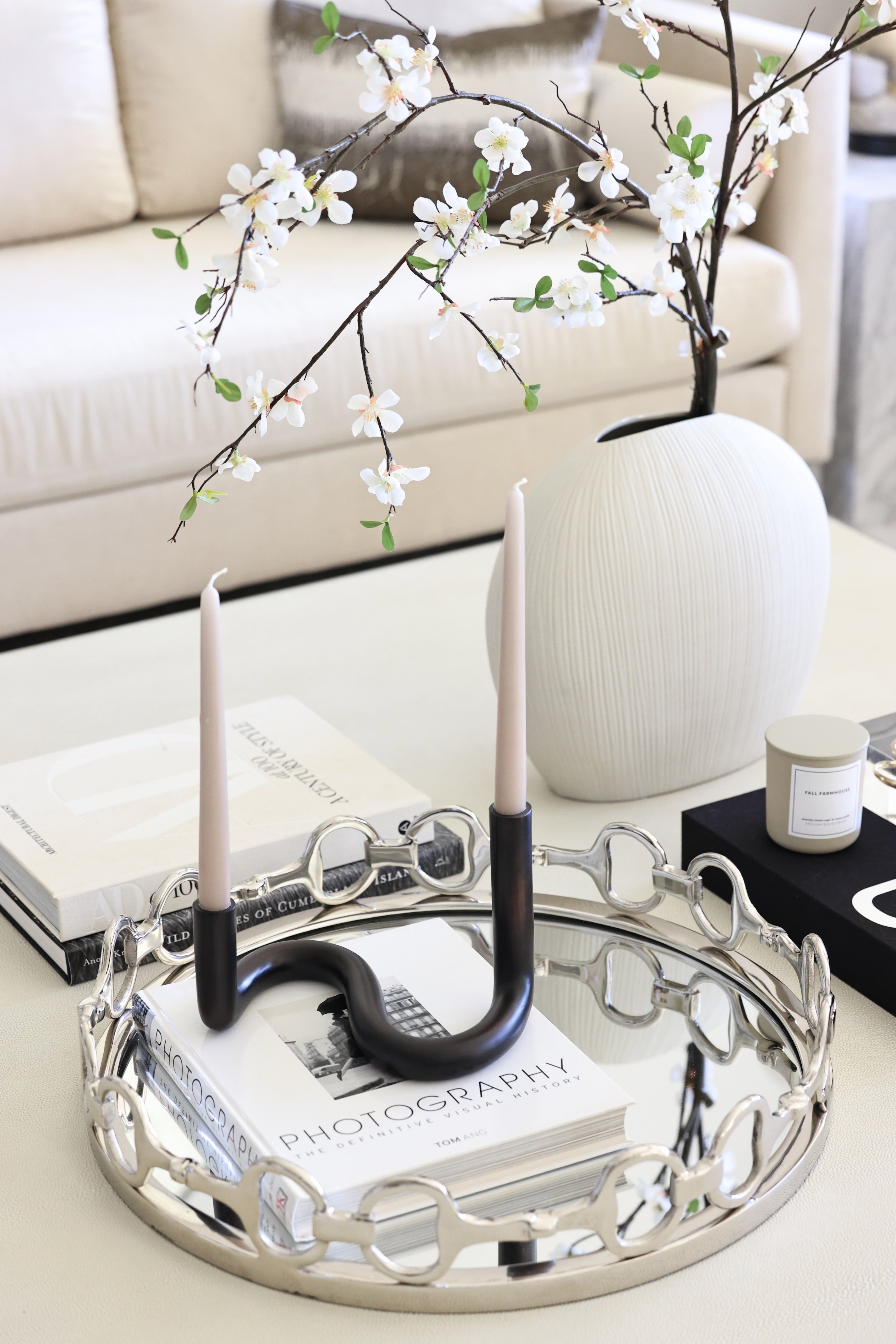 design impex stylish equestrian large silver round mirror tray d-ring bit