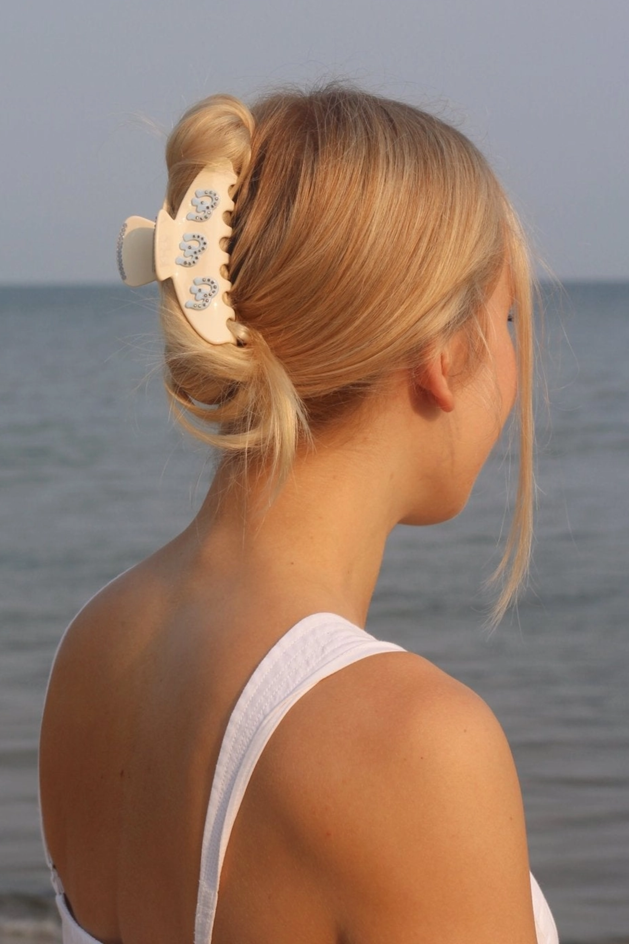 Blue Belle Horseshoe Claw Clip