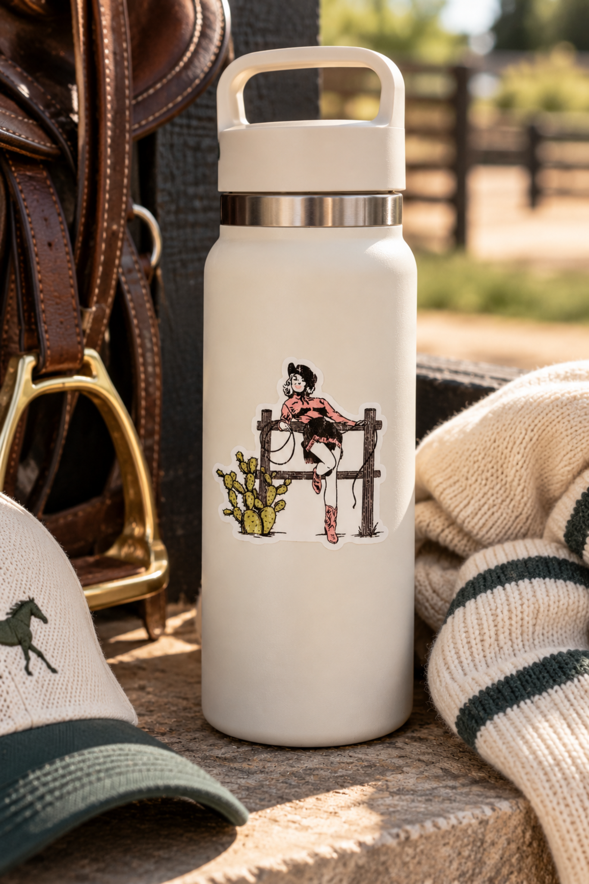 Cactus Cowgirl Sticker