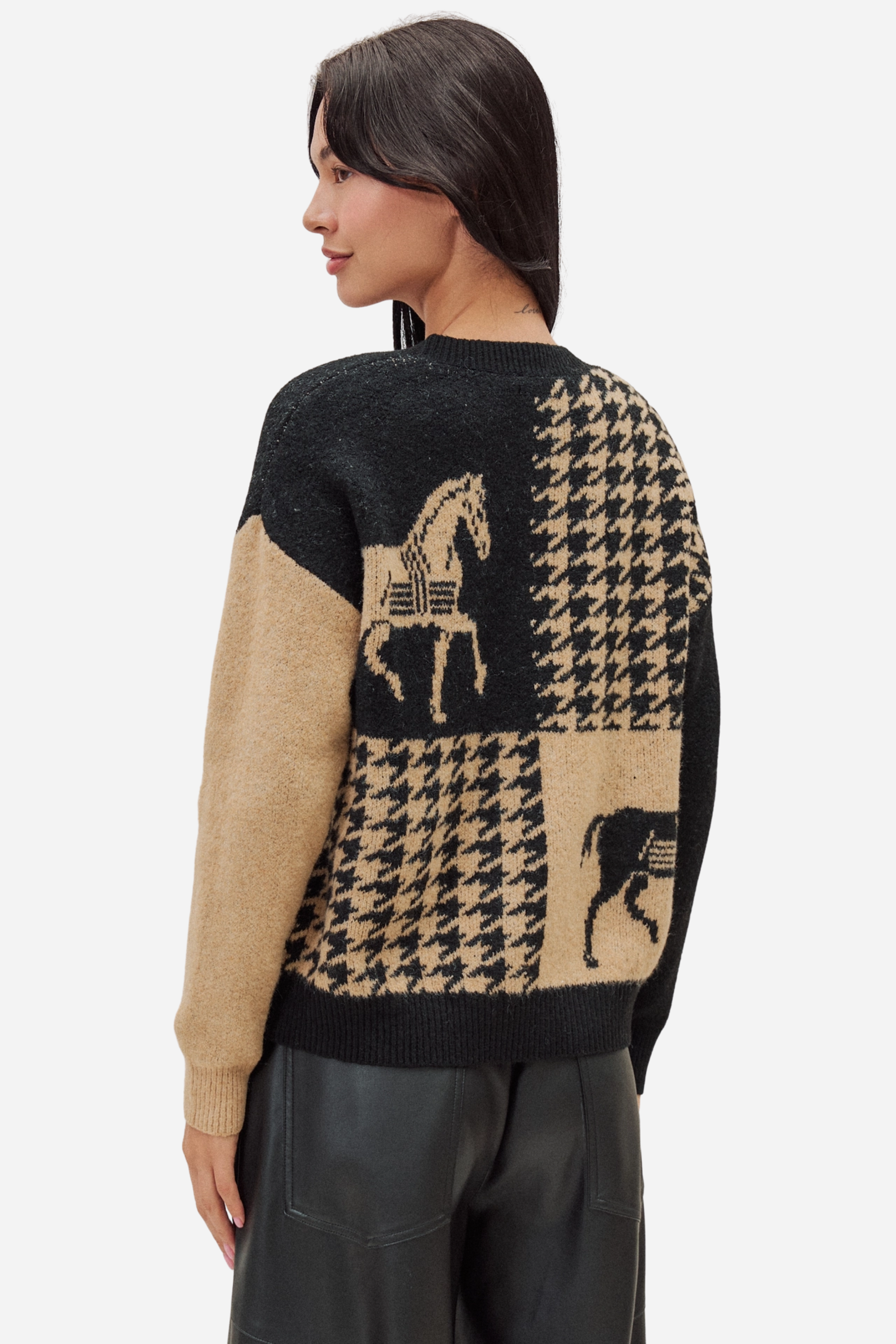 Camille Houndstooth Sweater