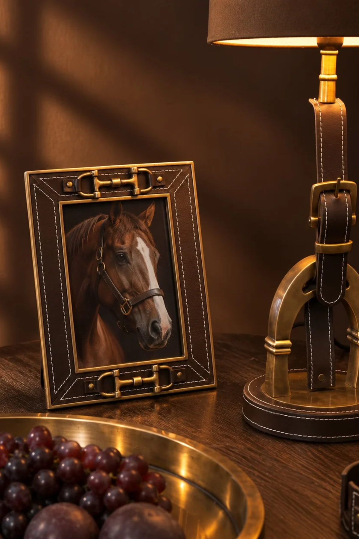 Carter Bridle Leather Photo Frame