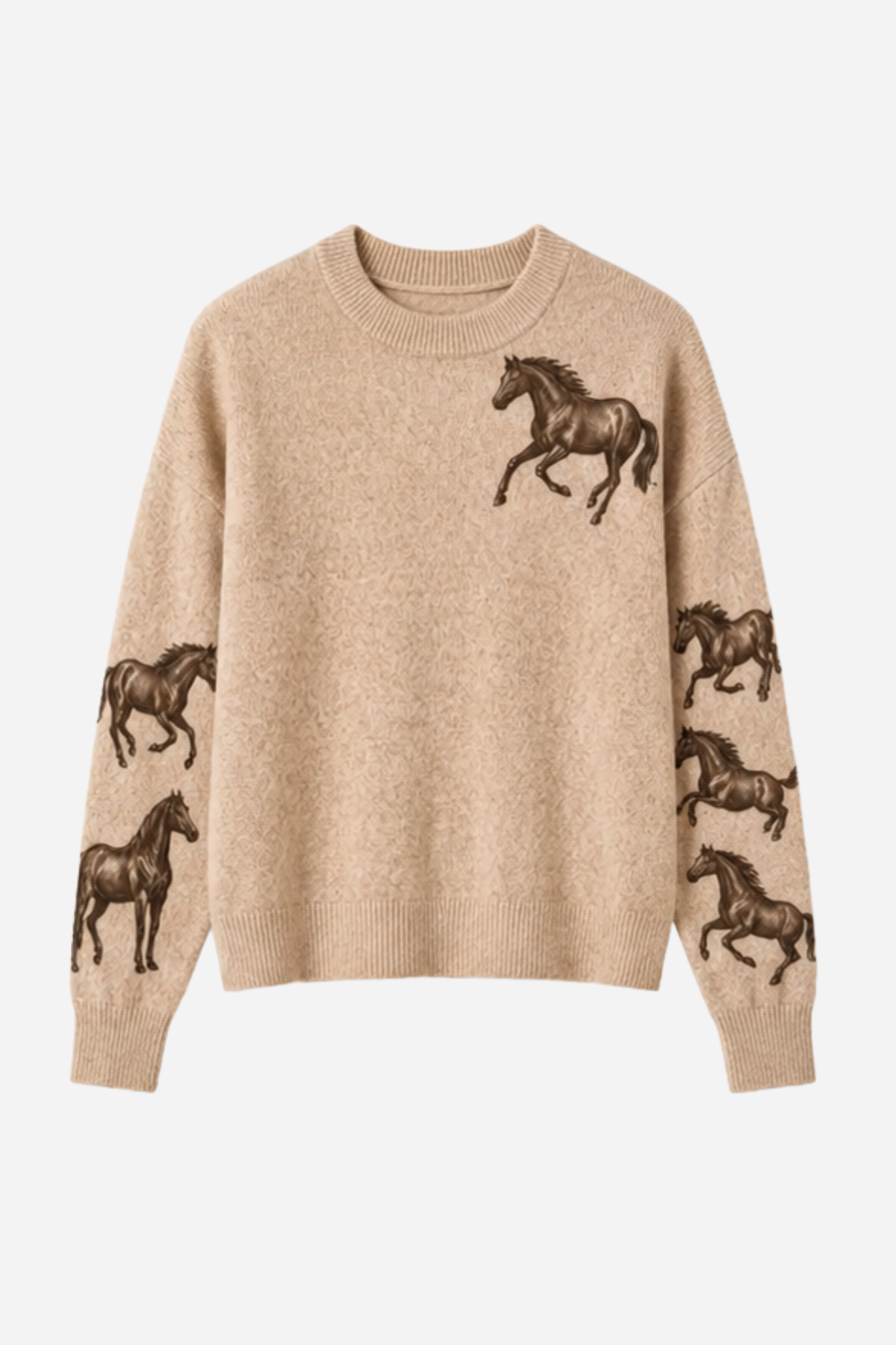 Charli Horse Sweater - Tan