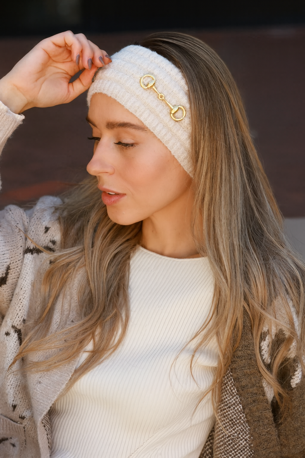 Elsie Knit Headband - Ivory