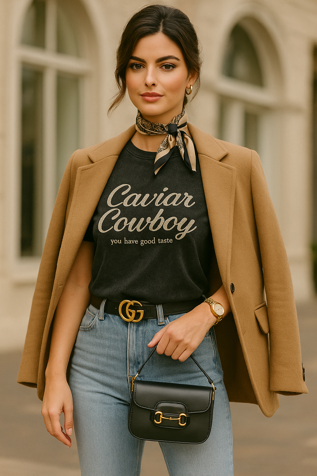Caviar Cowboy Cropped Vintage Tee
