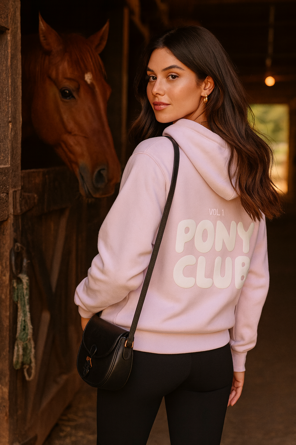 Pony Club Hoodie - Petal Pink