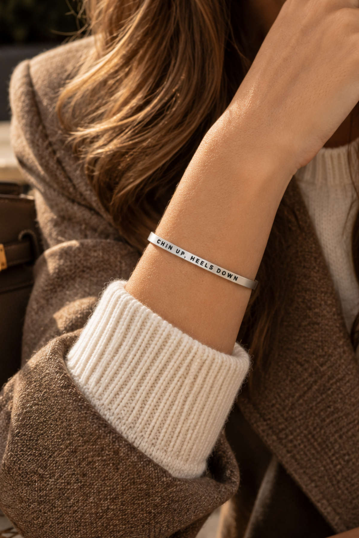 Chin Up, Heels Down Bangle