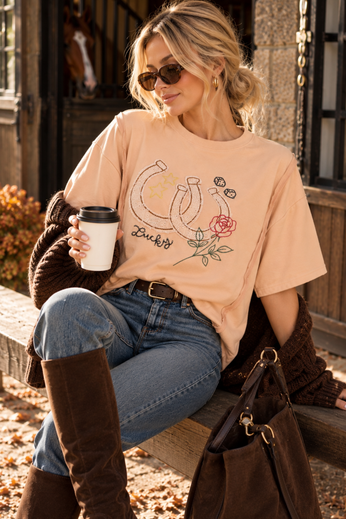 Cowgirl Charm Embroidered Tee