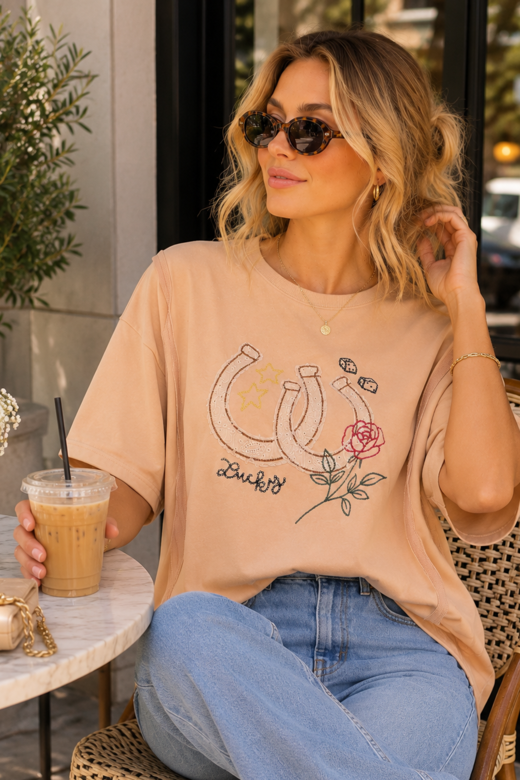 Cowgirl Charm Embroidered Tee