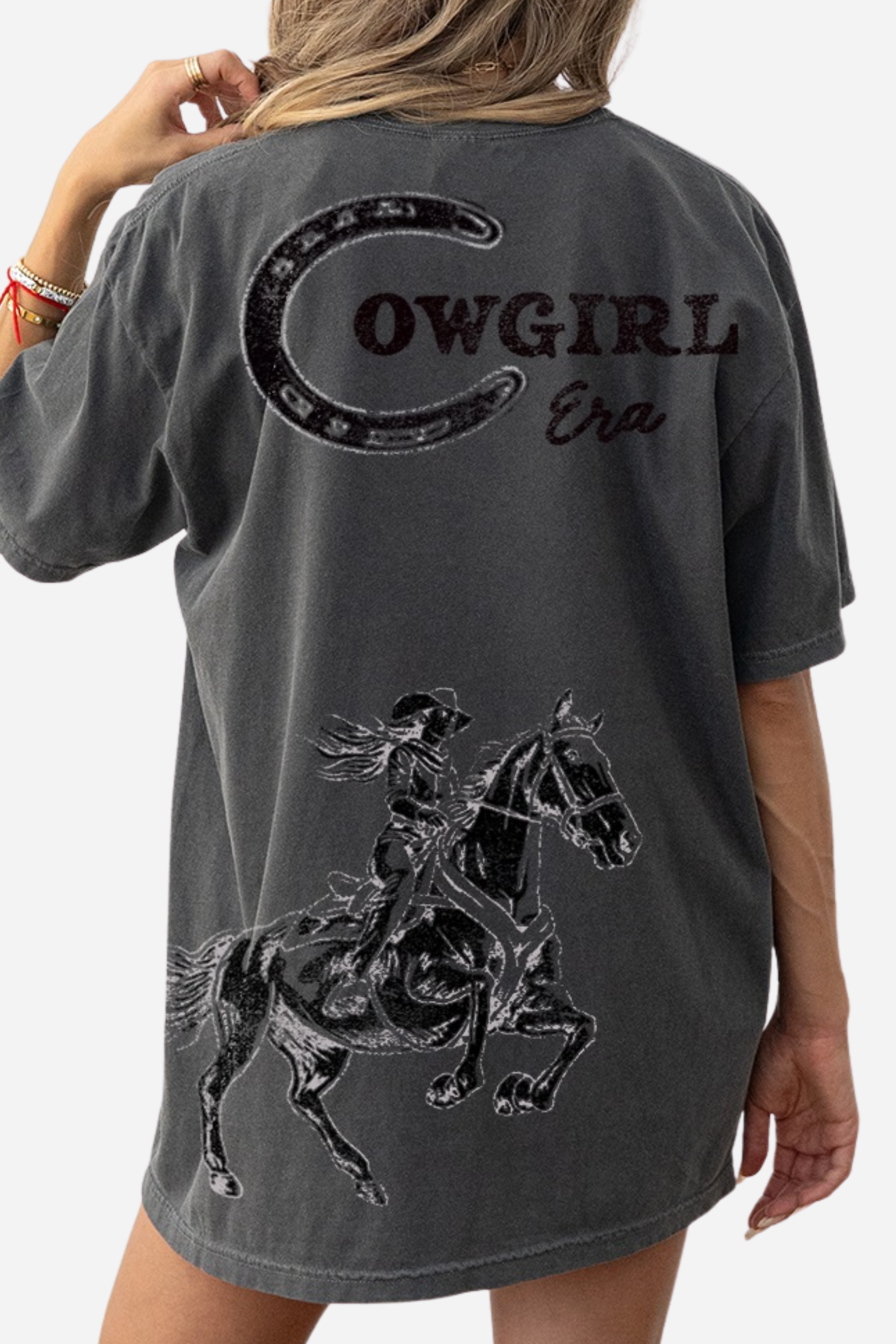 Midnight Cowgirl Era Oversized Tee