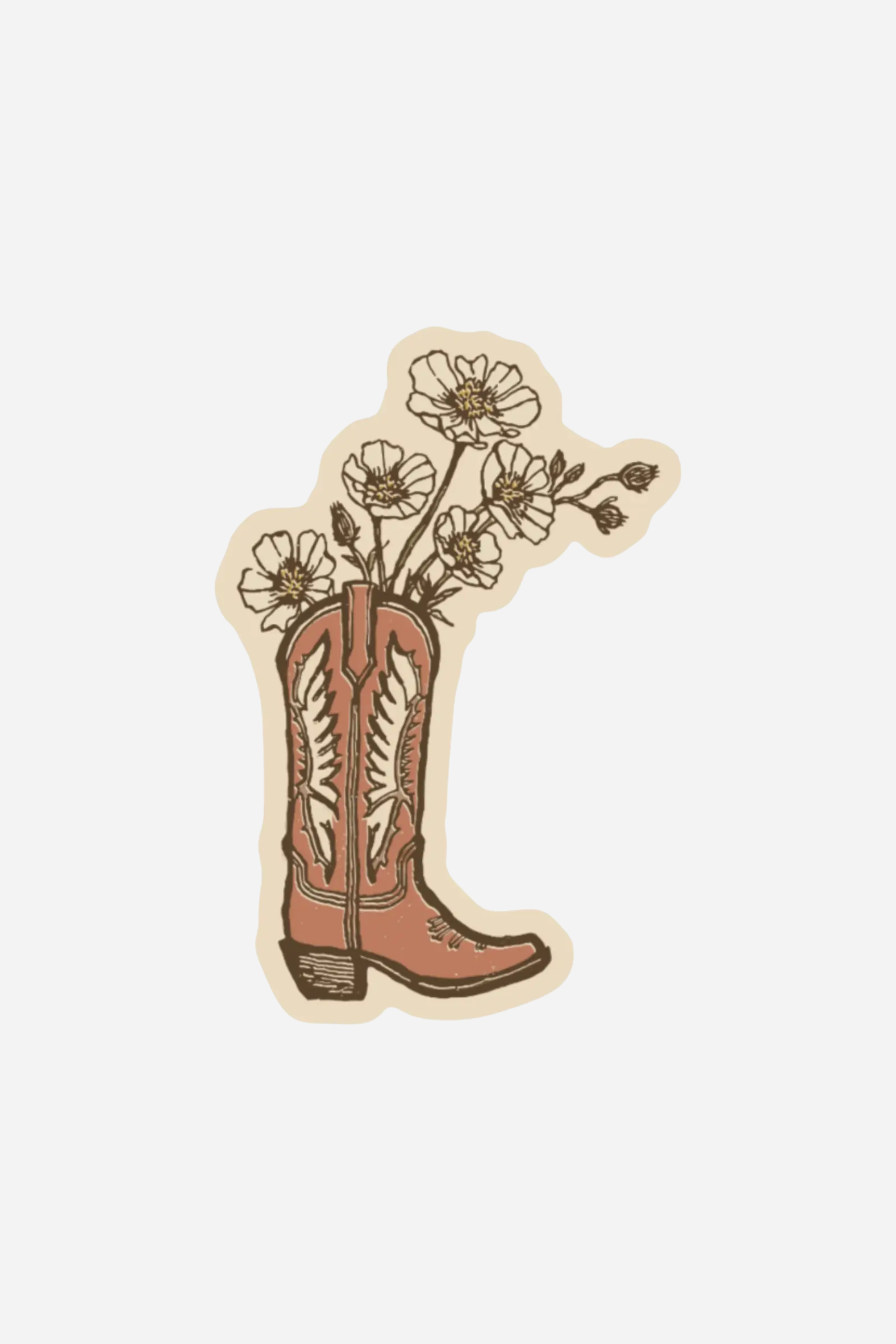 Boot Bouquet Sticker