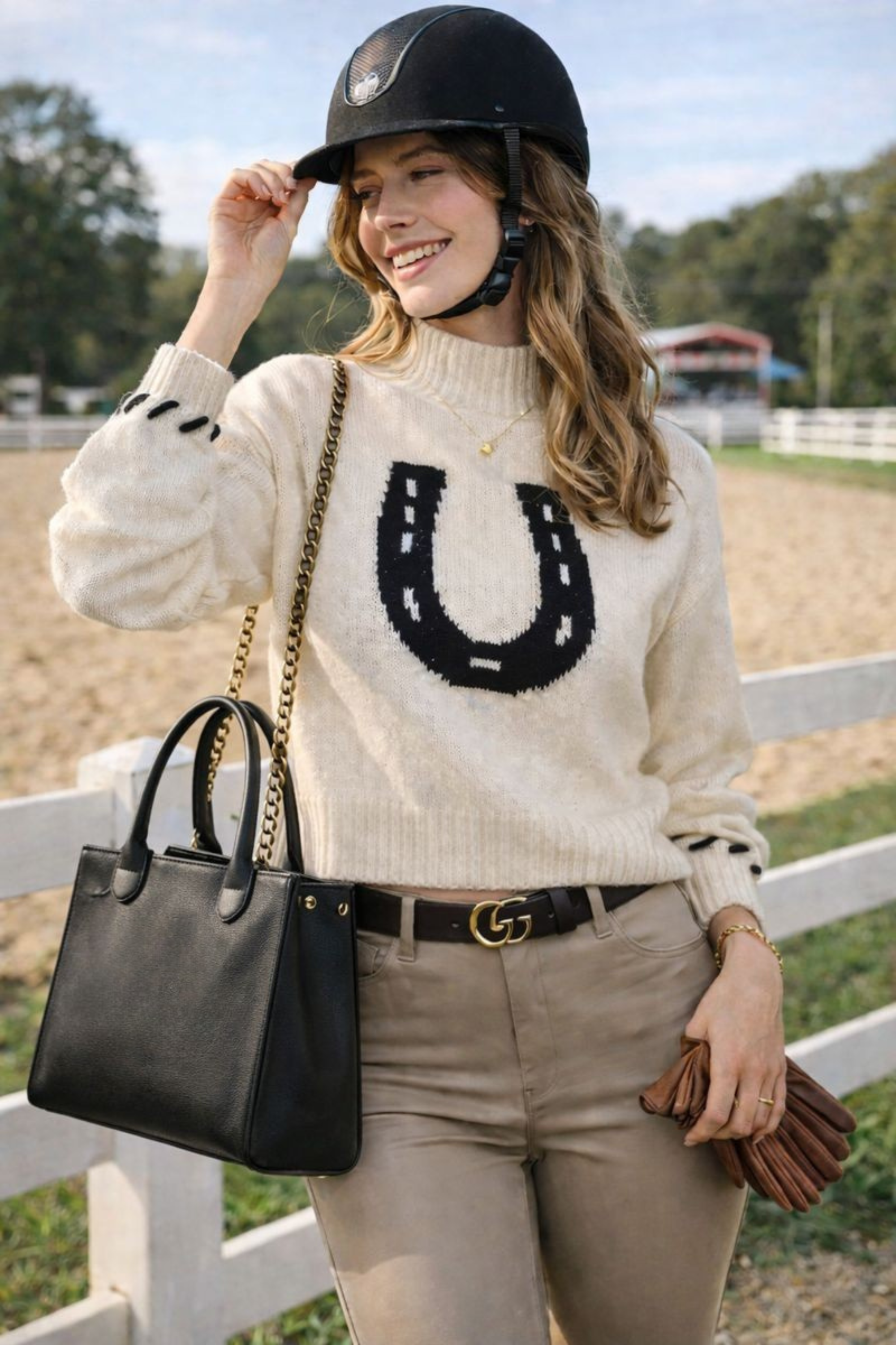 Good Luck Club Cropped Sweater