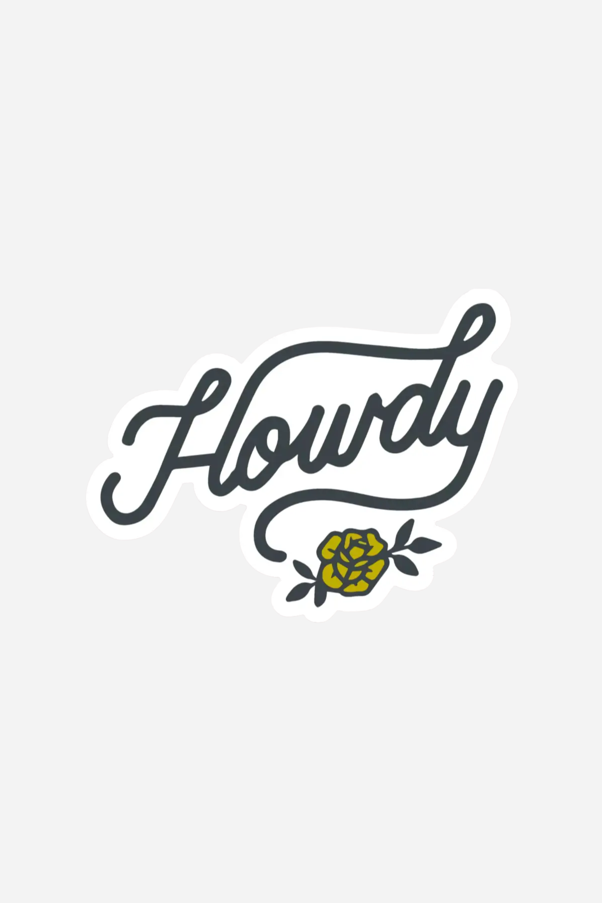 Howdy Sticker