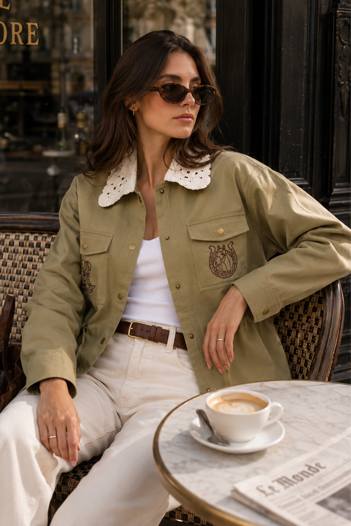 Dakota Embroidered Utility Jacket