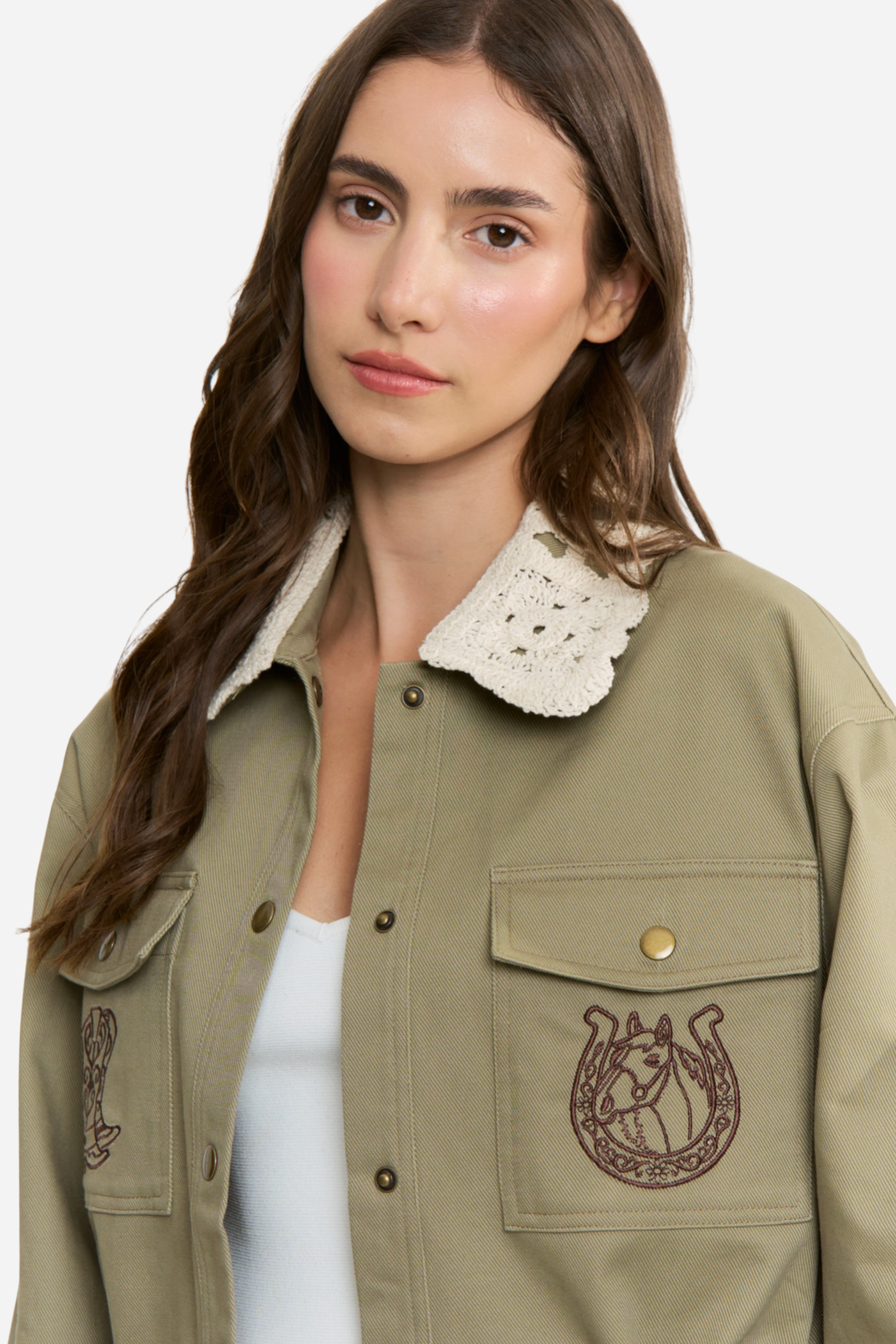 Dakota Embroidered Utility Jacket