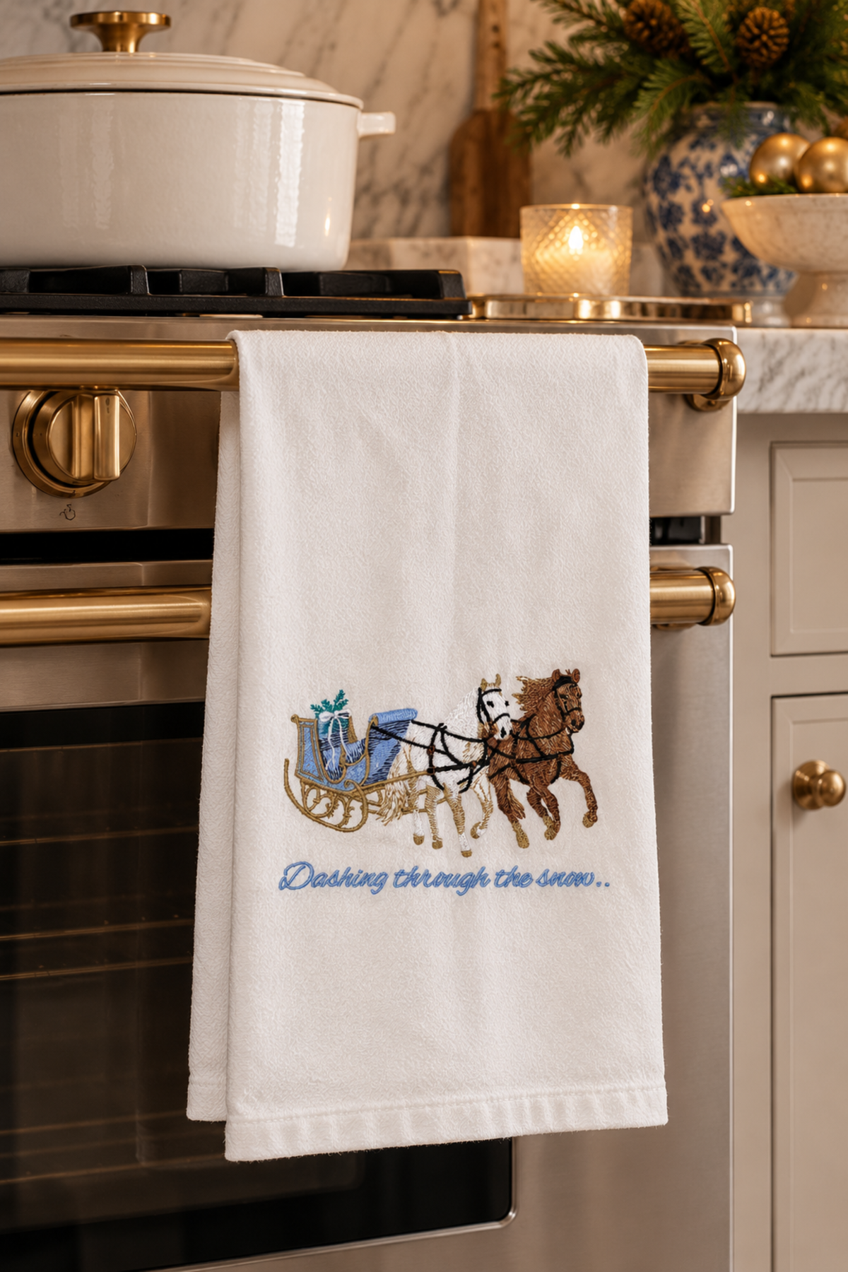 Dashing Through The Snow Hand Towel