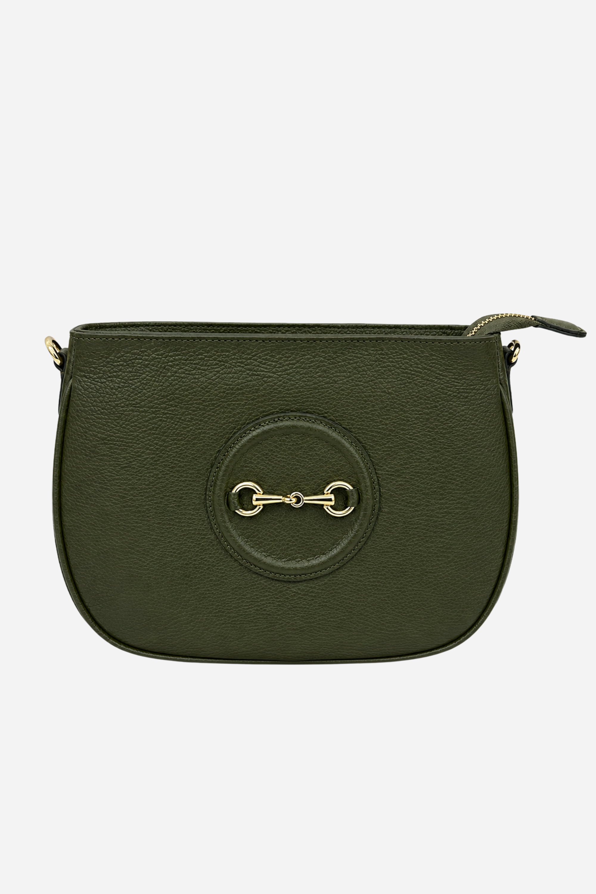 Della Leather Shoulder Bag - Olive