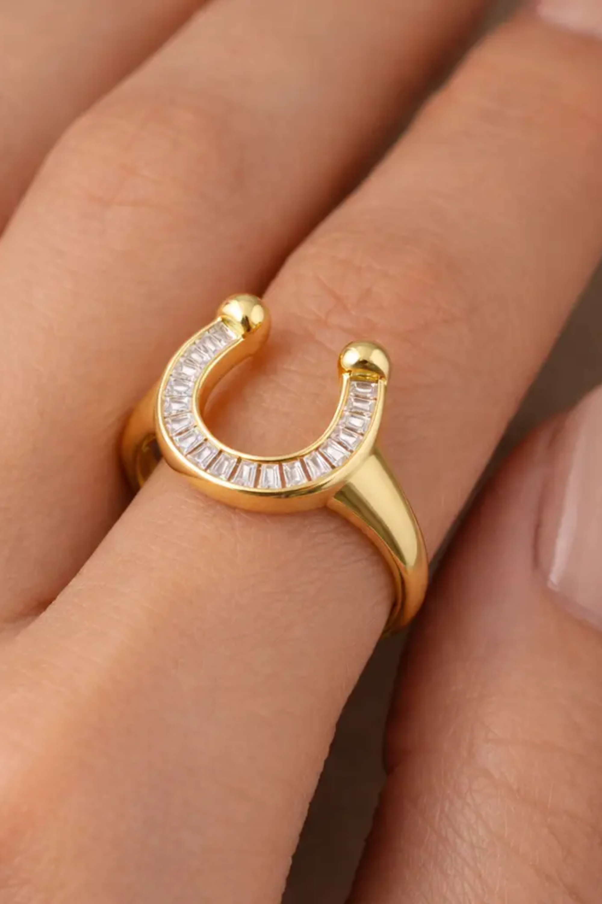 Devon Horseshoe Signet Ring - Gold