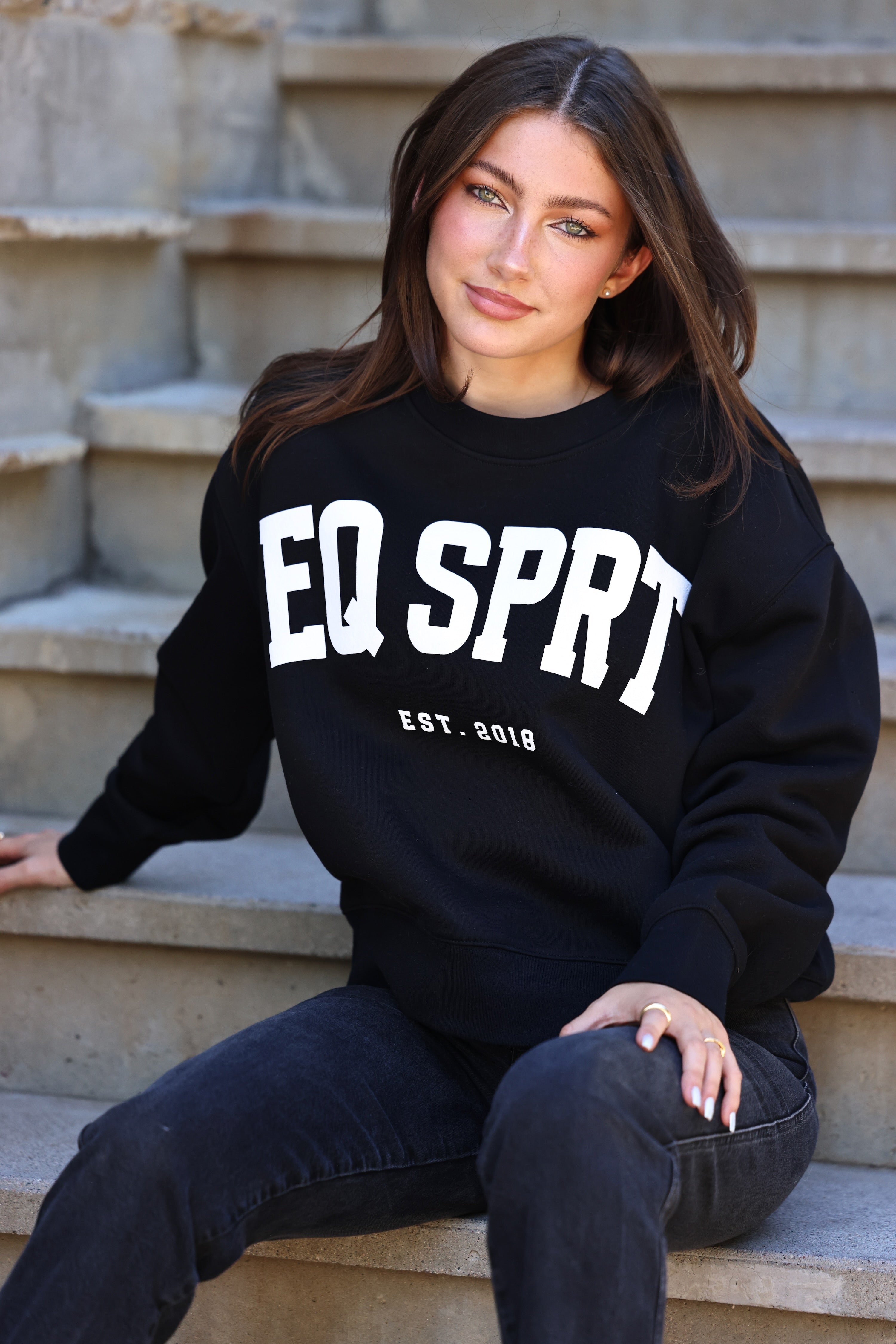 ascolour stylish equestrian eq sprt sweatshirt black