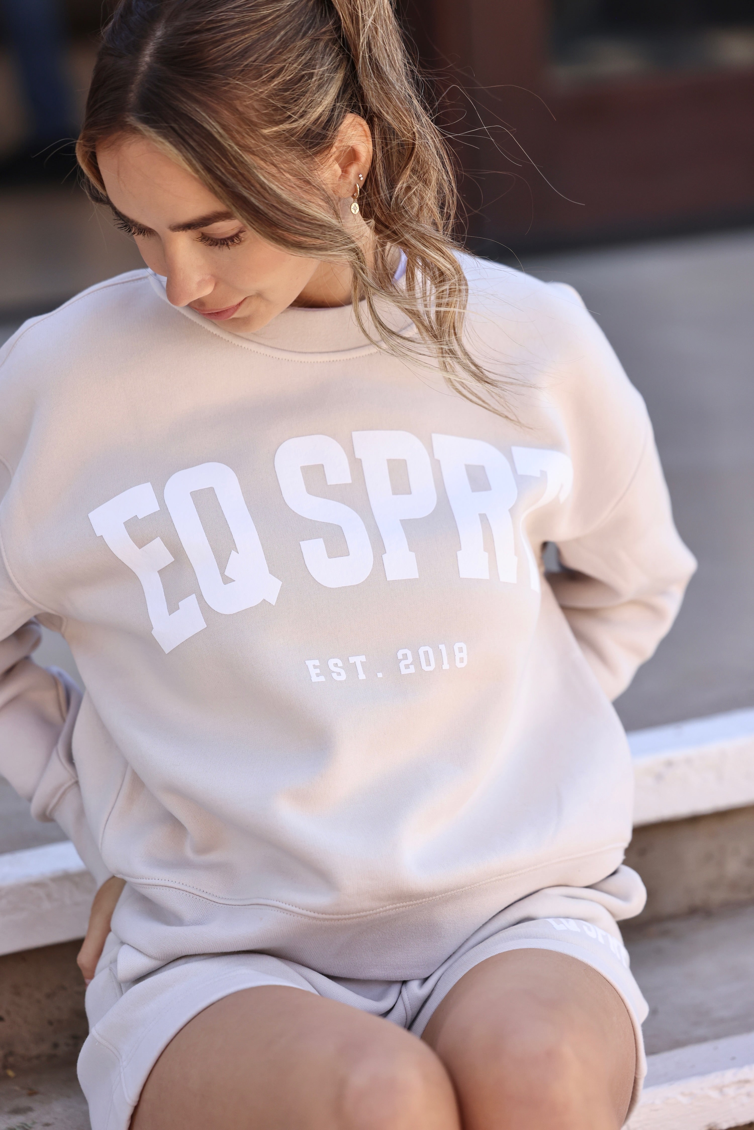 ascolour stylish equestrian eq sprt sweatshirt bone