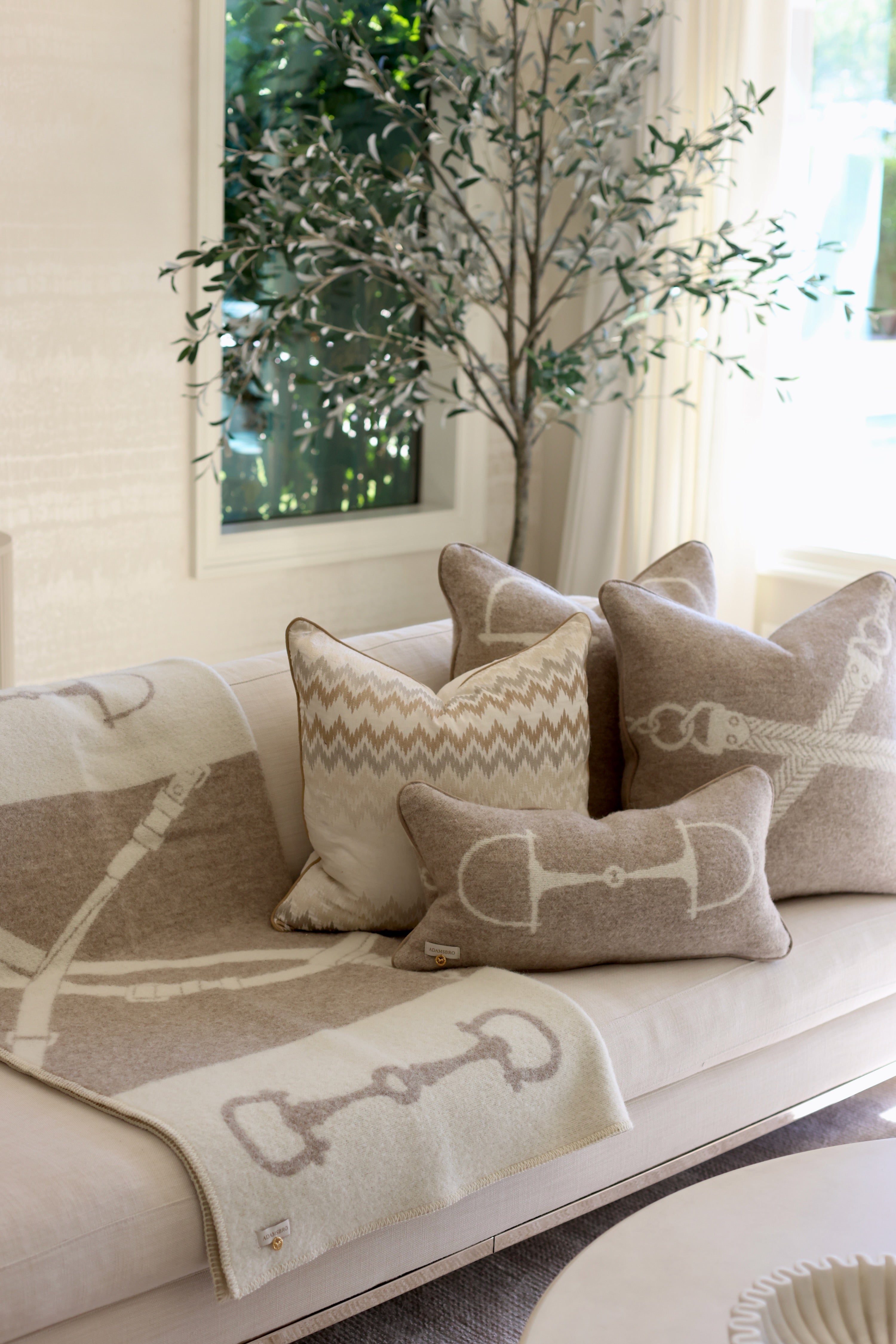Equine Wool Throw - Vanilla Bean