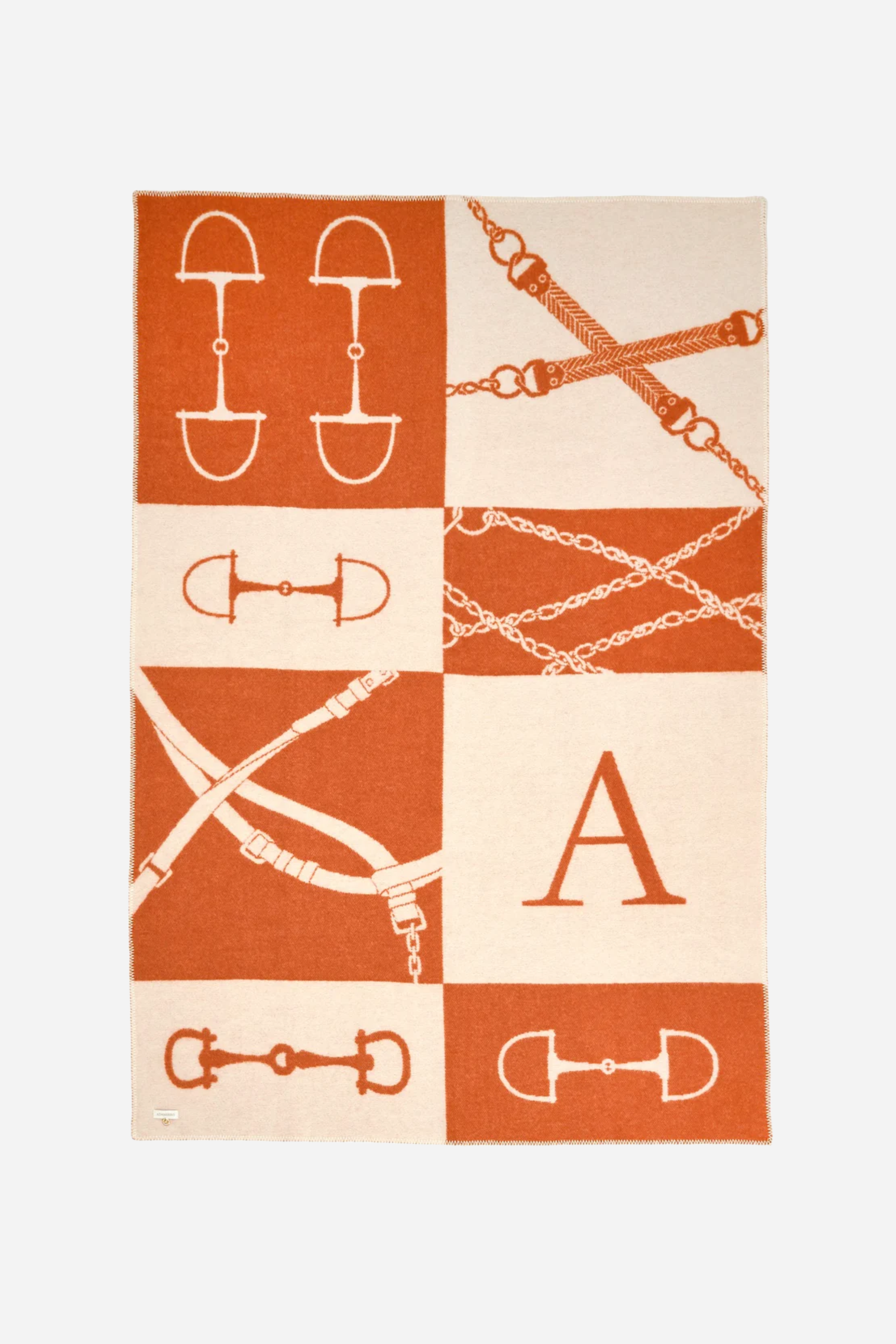 Equine Wool Throw - Tangelo