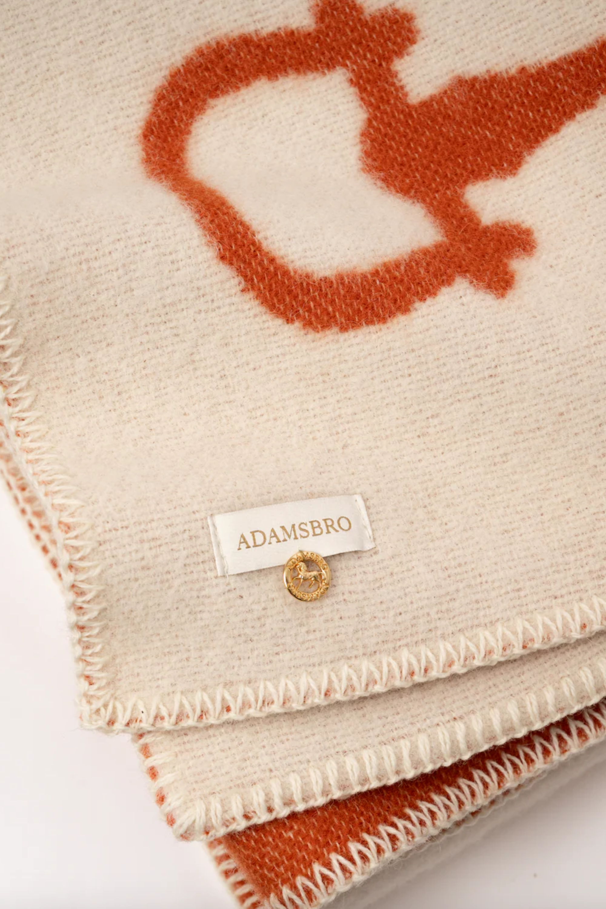 Equine Wool Throw - Tangelo