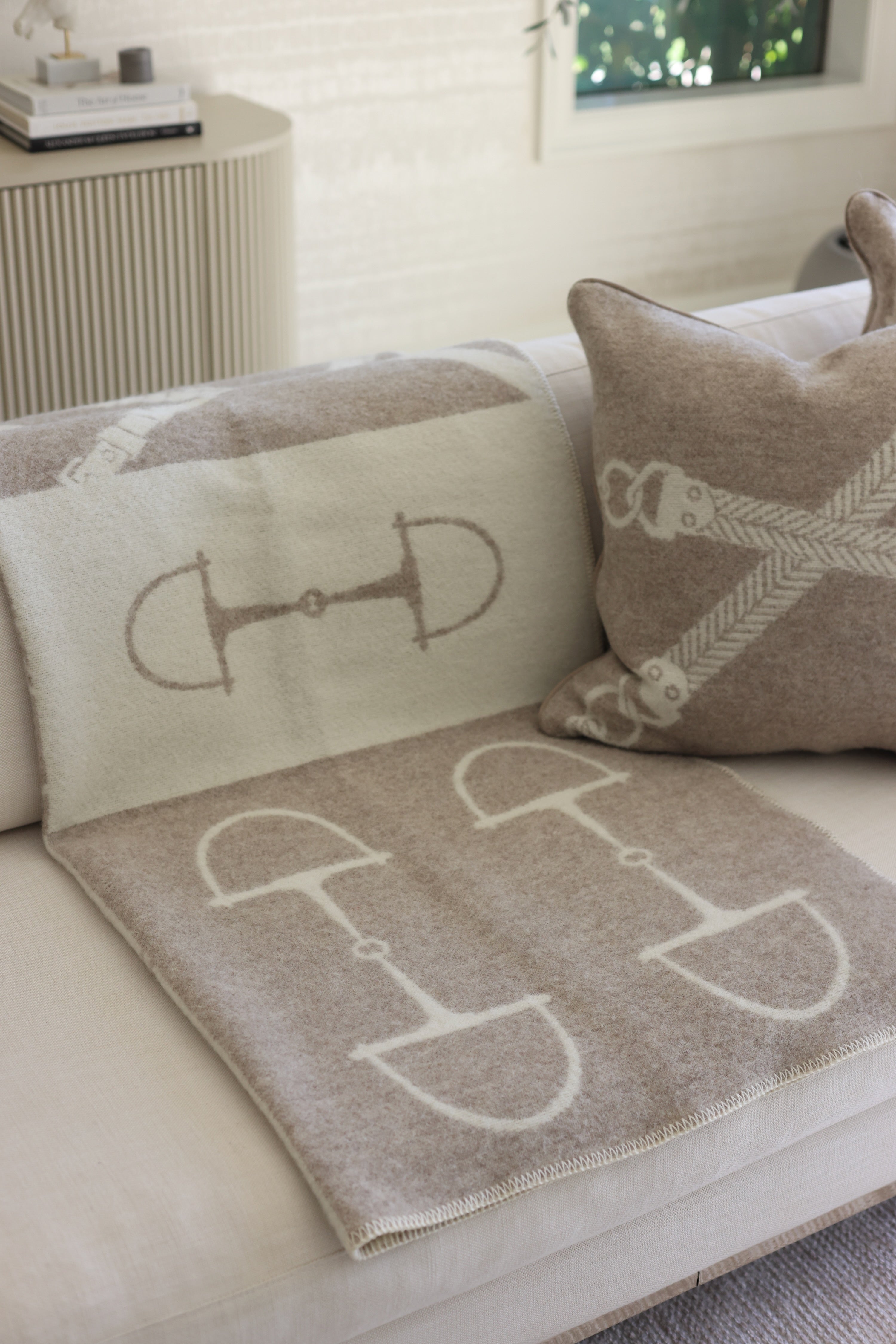 Equine Wool Throw - Vanilla Bean