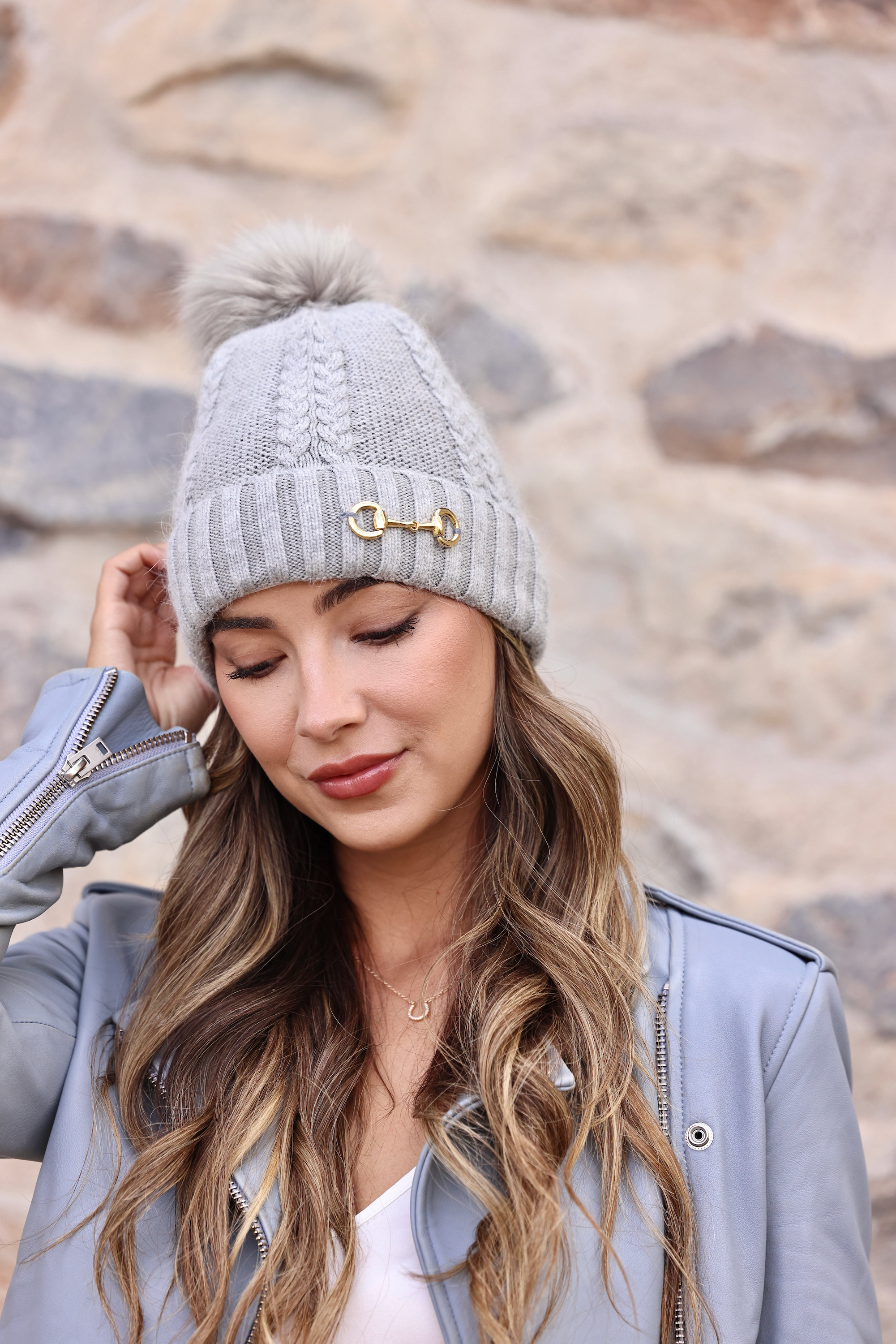 Evie Beanie - Light Grey