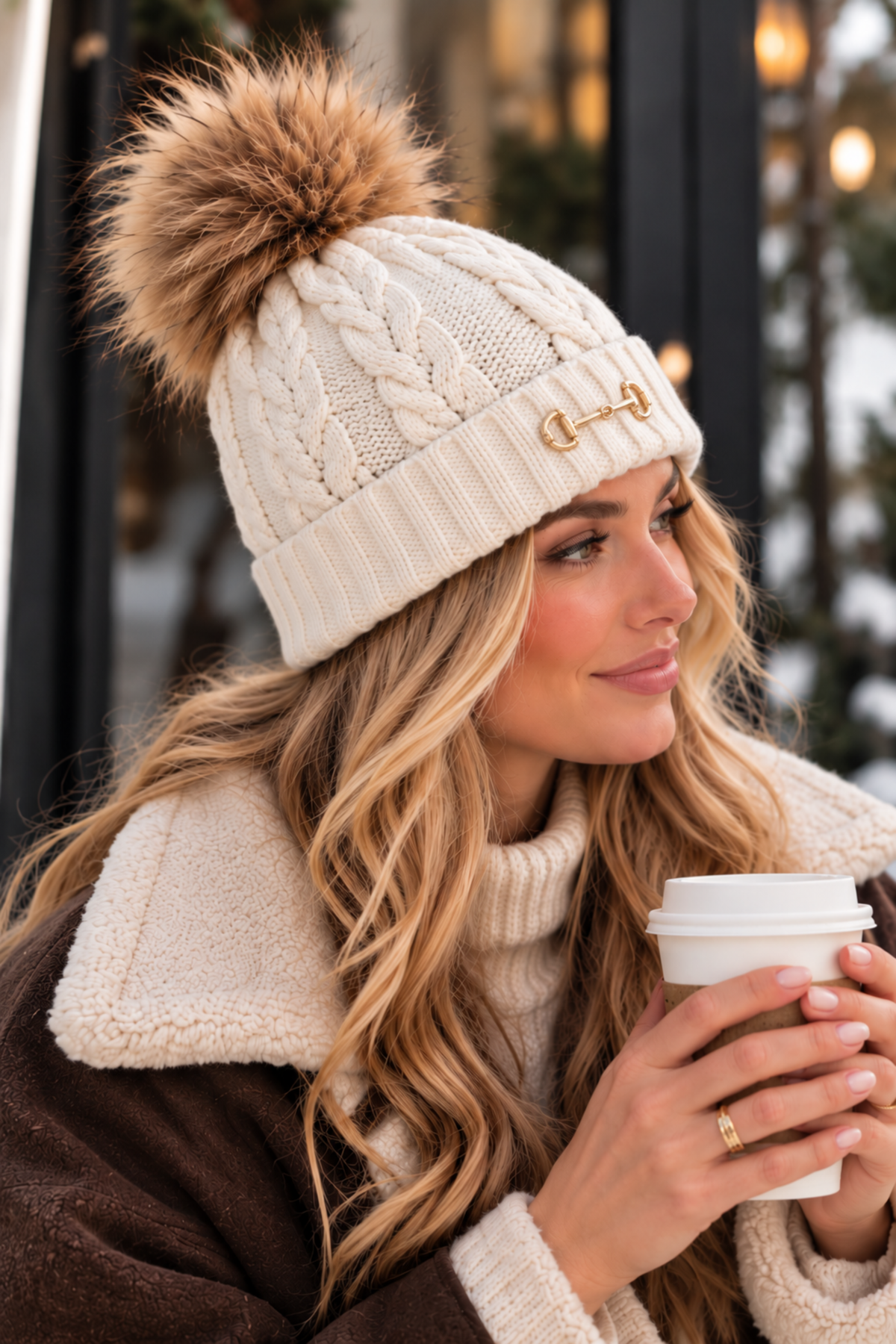 Evie Beanie - Ivory