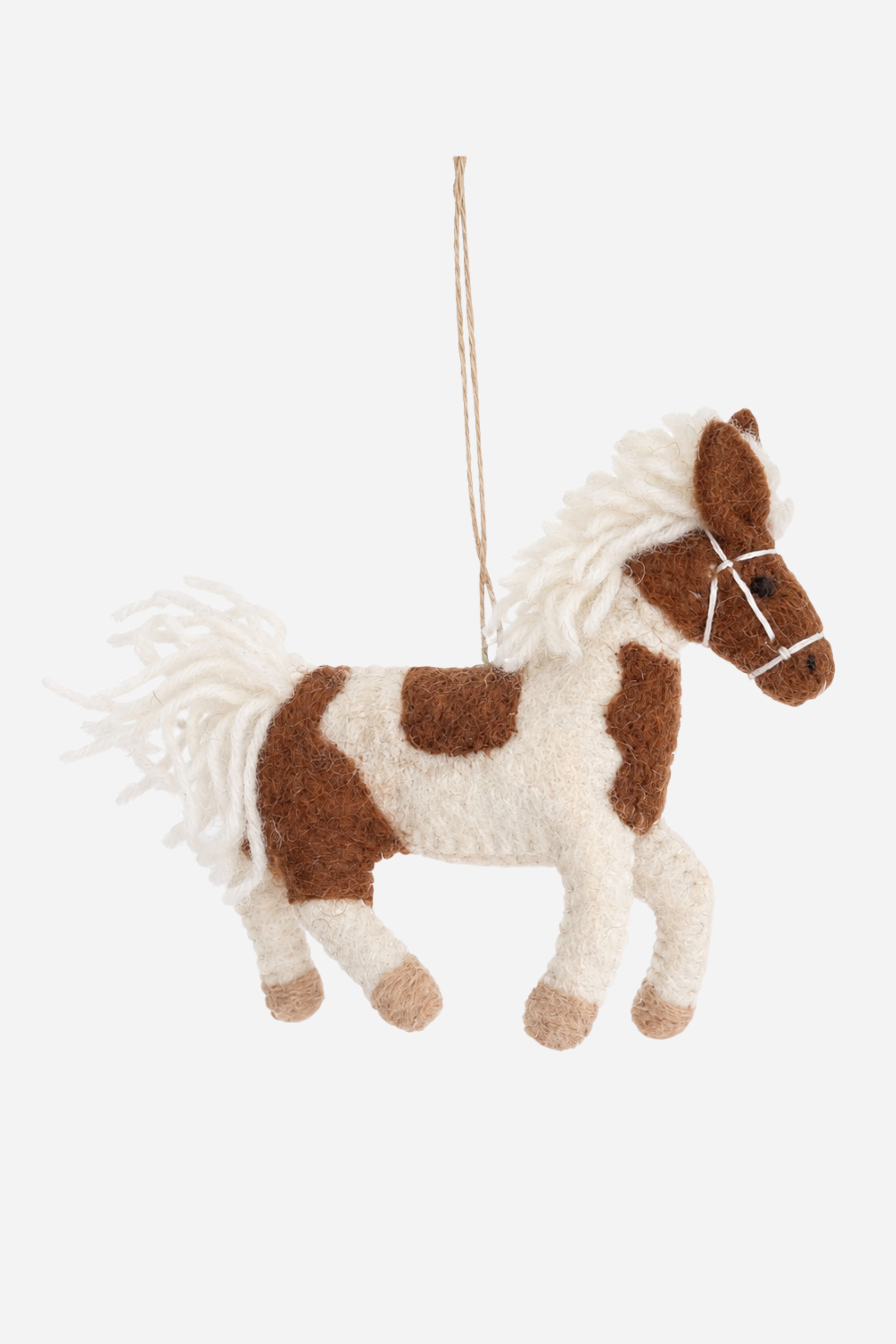 Felt Horse Ornament - Calico