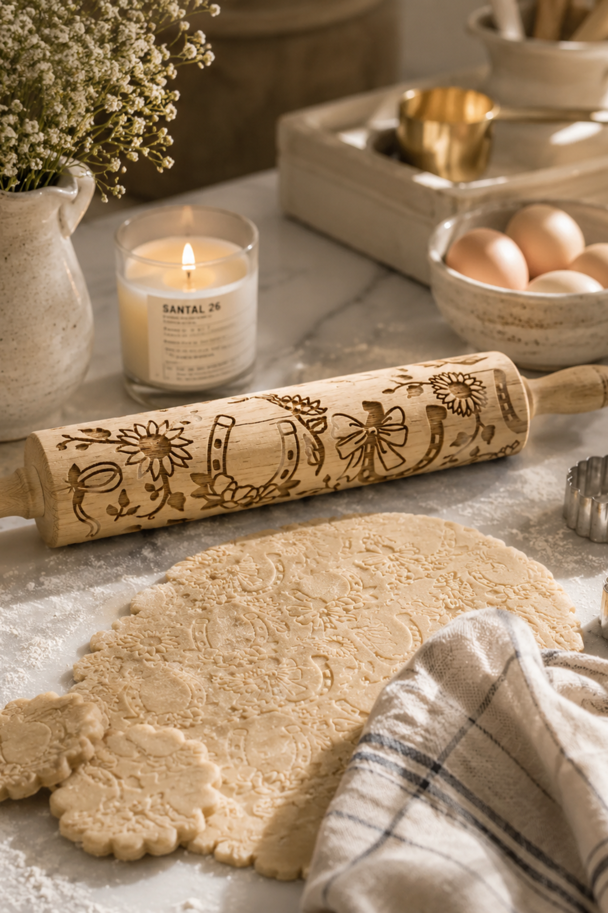 Golden Girl Horseshoe Rolling Pin