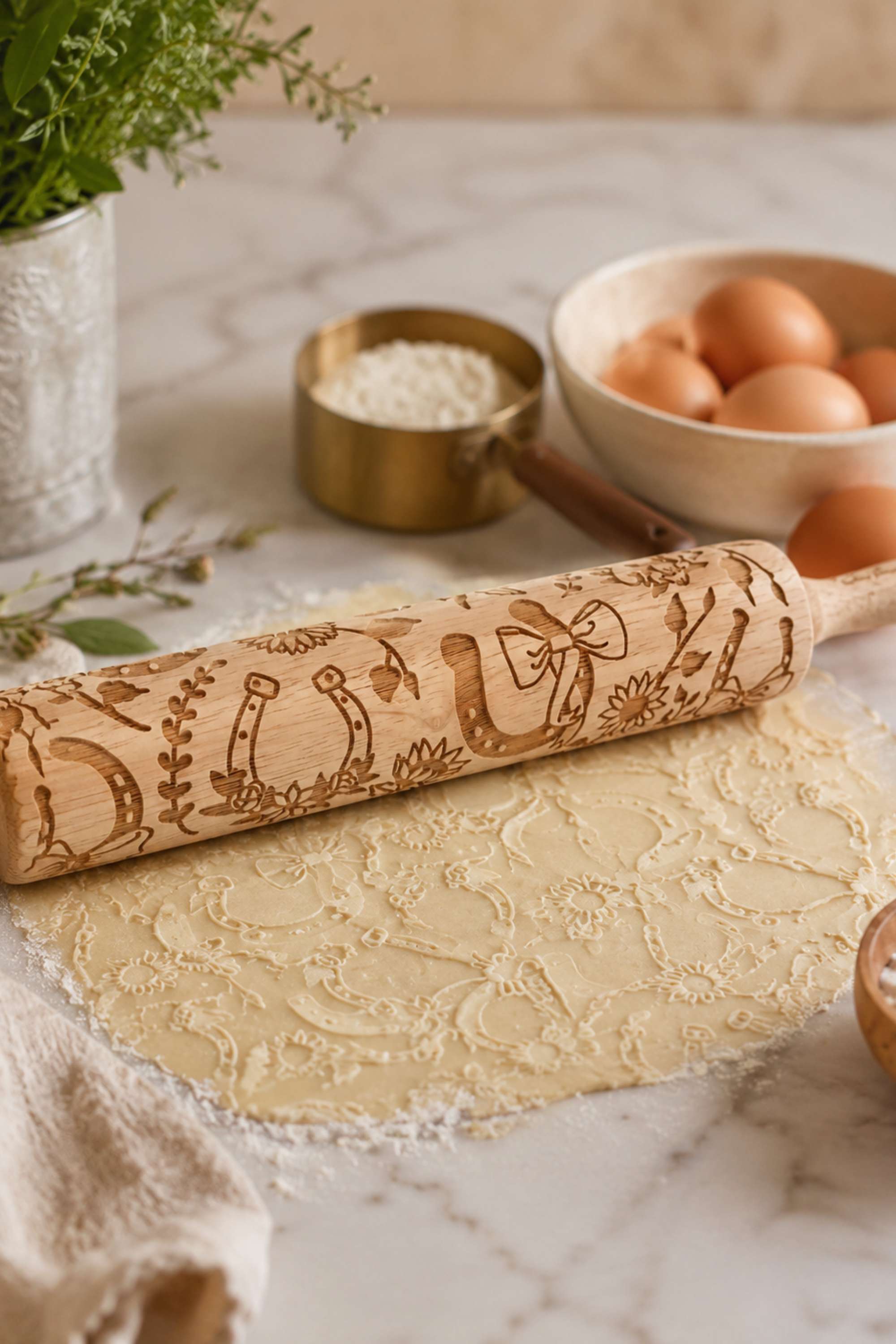 Golden Girl Horseshoe Rolling Pin