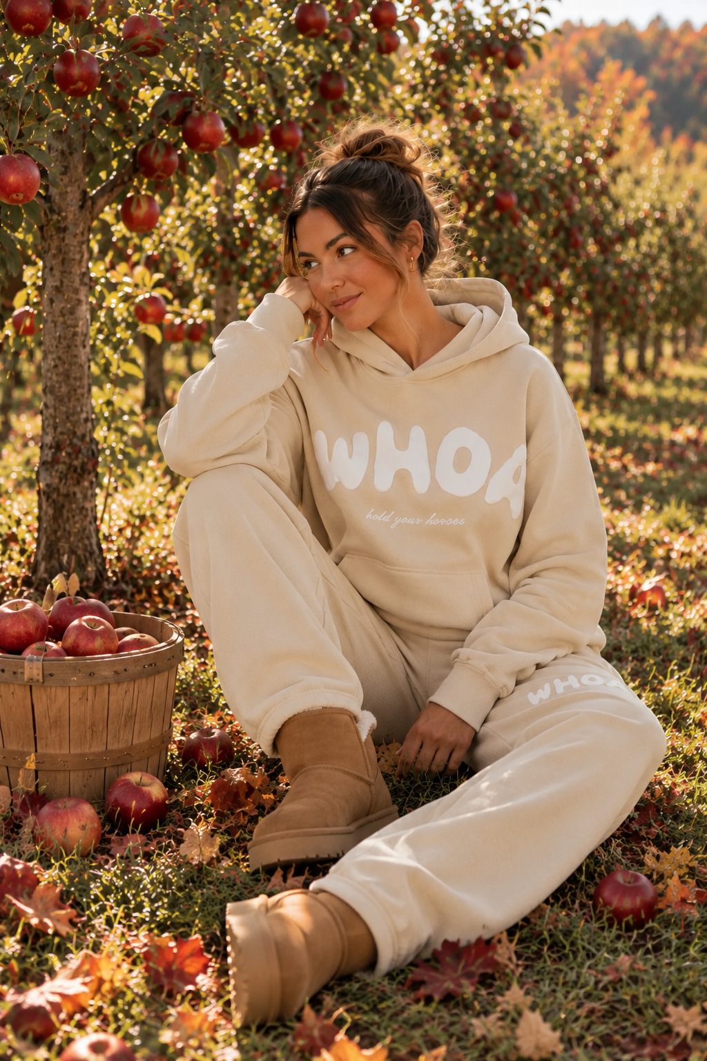 Whoa Hoodie - Fawn