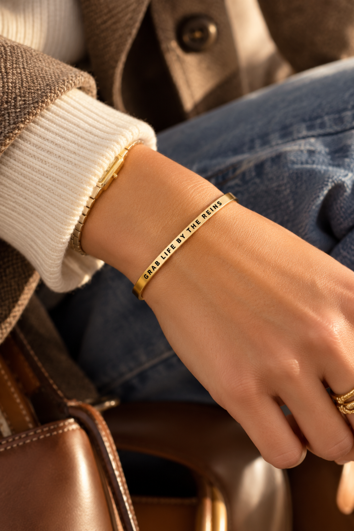 Grab Life By The Reins Bangle