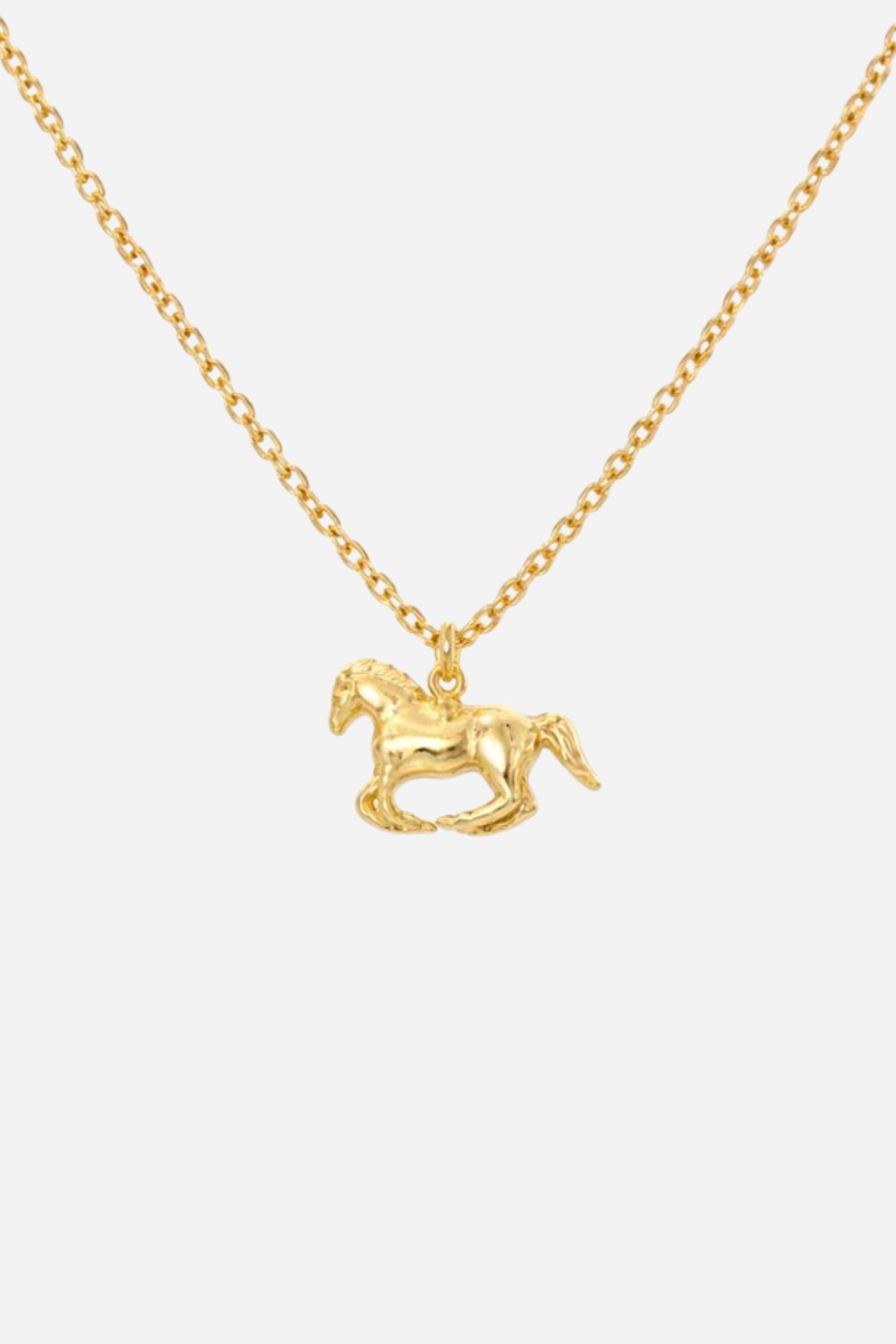 Grace Horse Necklace - Gold