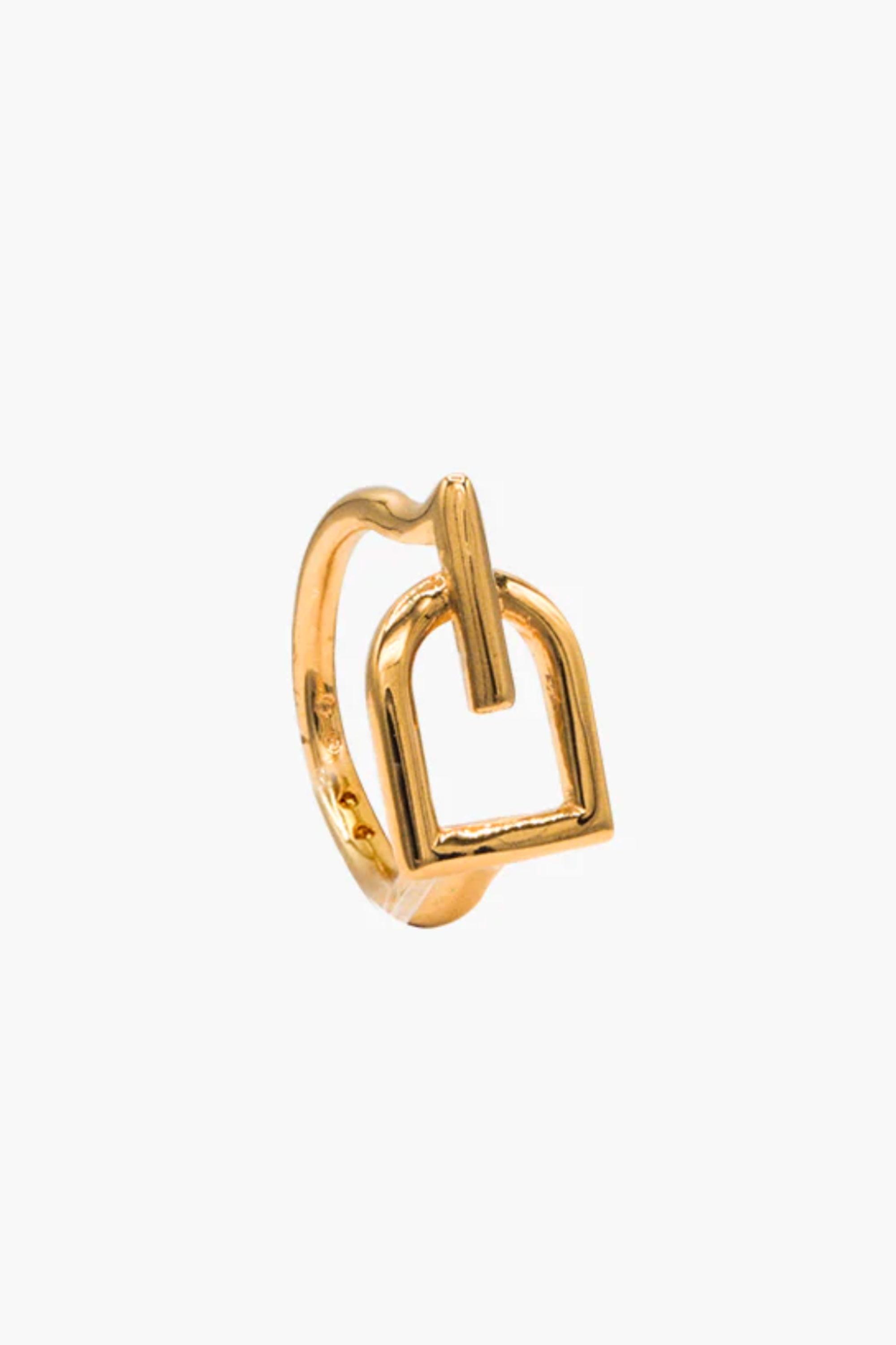 Hallie Stirrup Ring - Gold